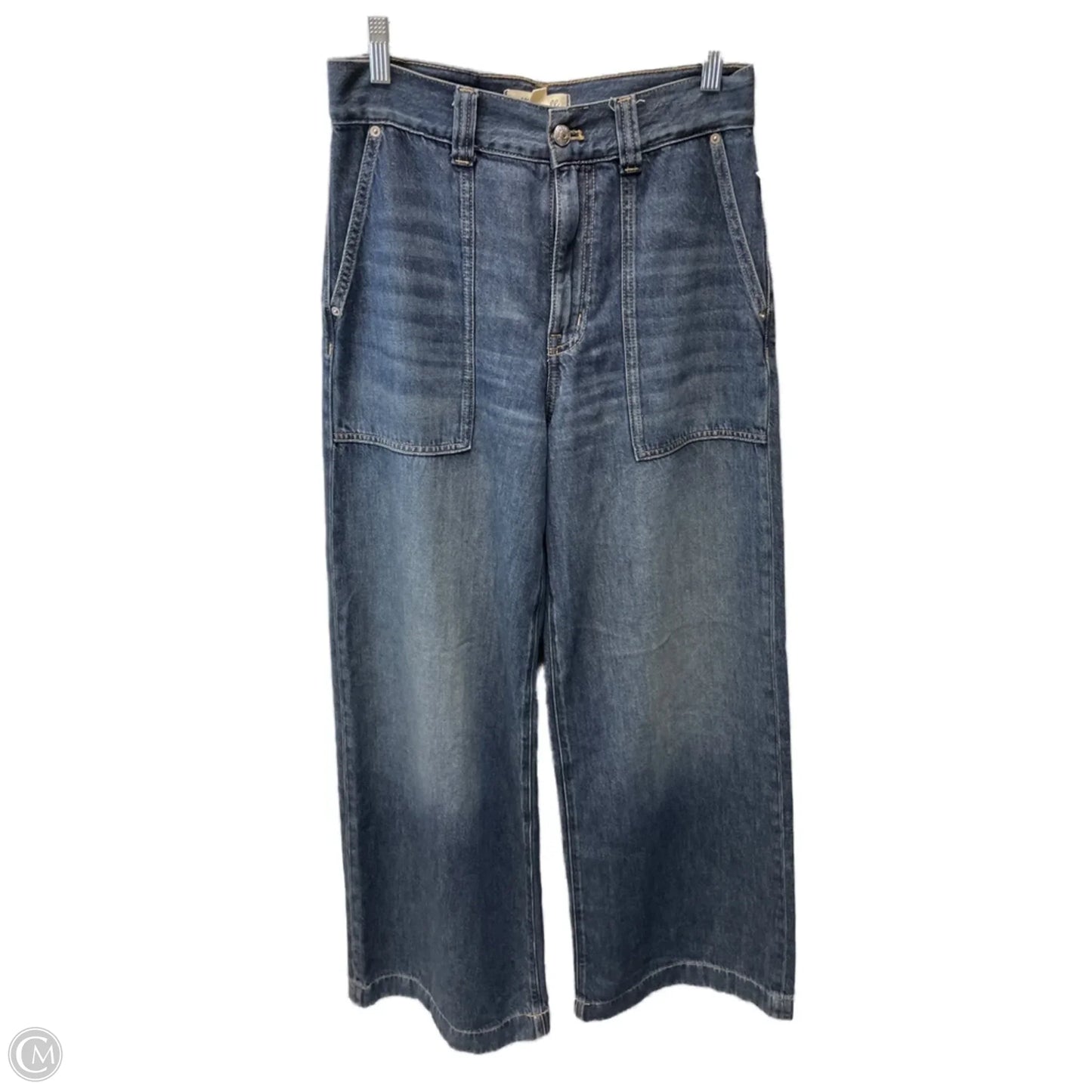 Jeans Wide Leg By Madewell In Blue Denim, Size: 2