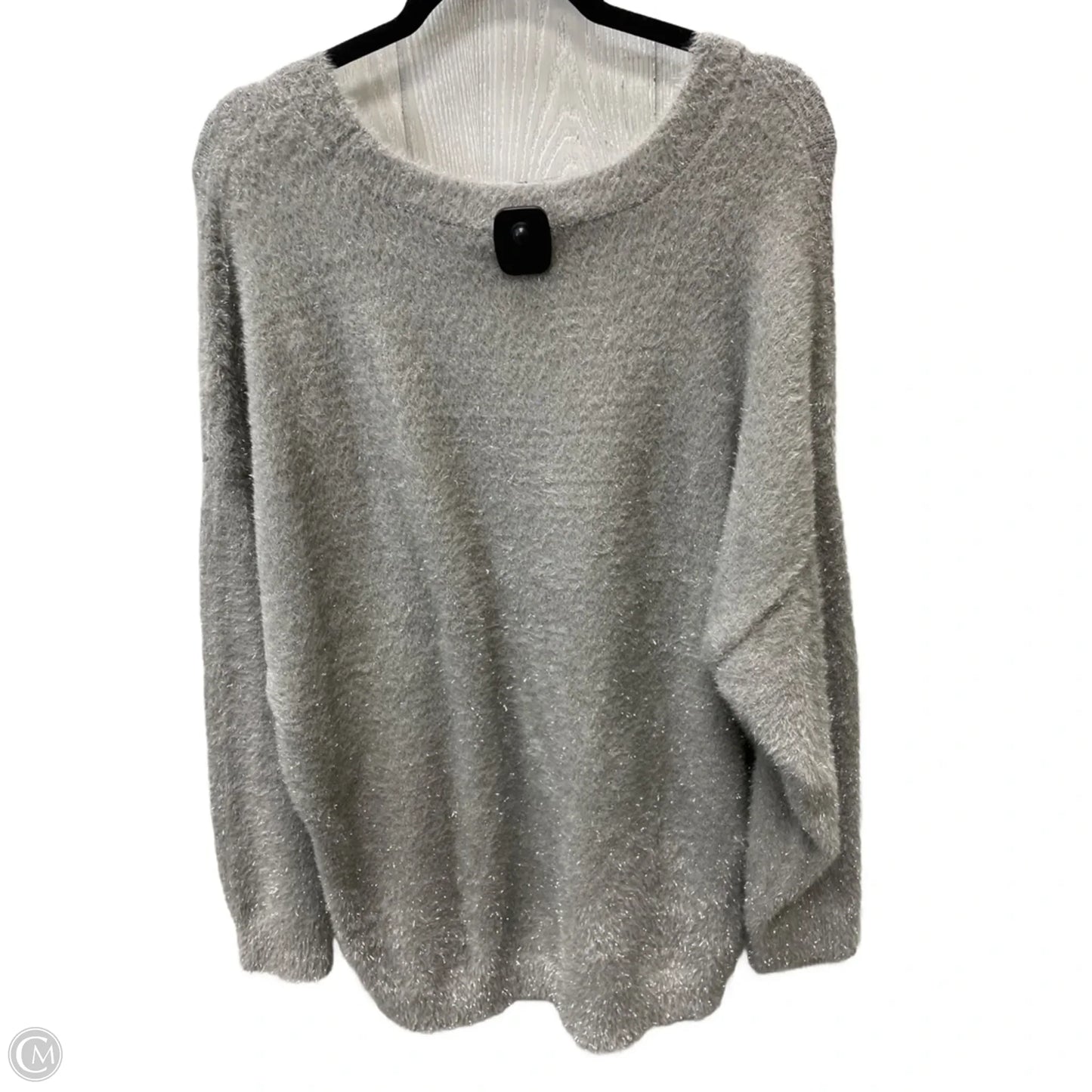 Sweater By Lane Bryant In Grey, Size: 3x