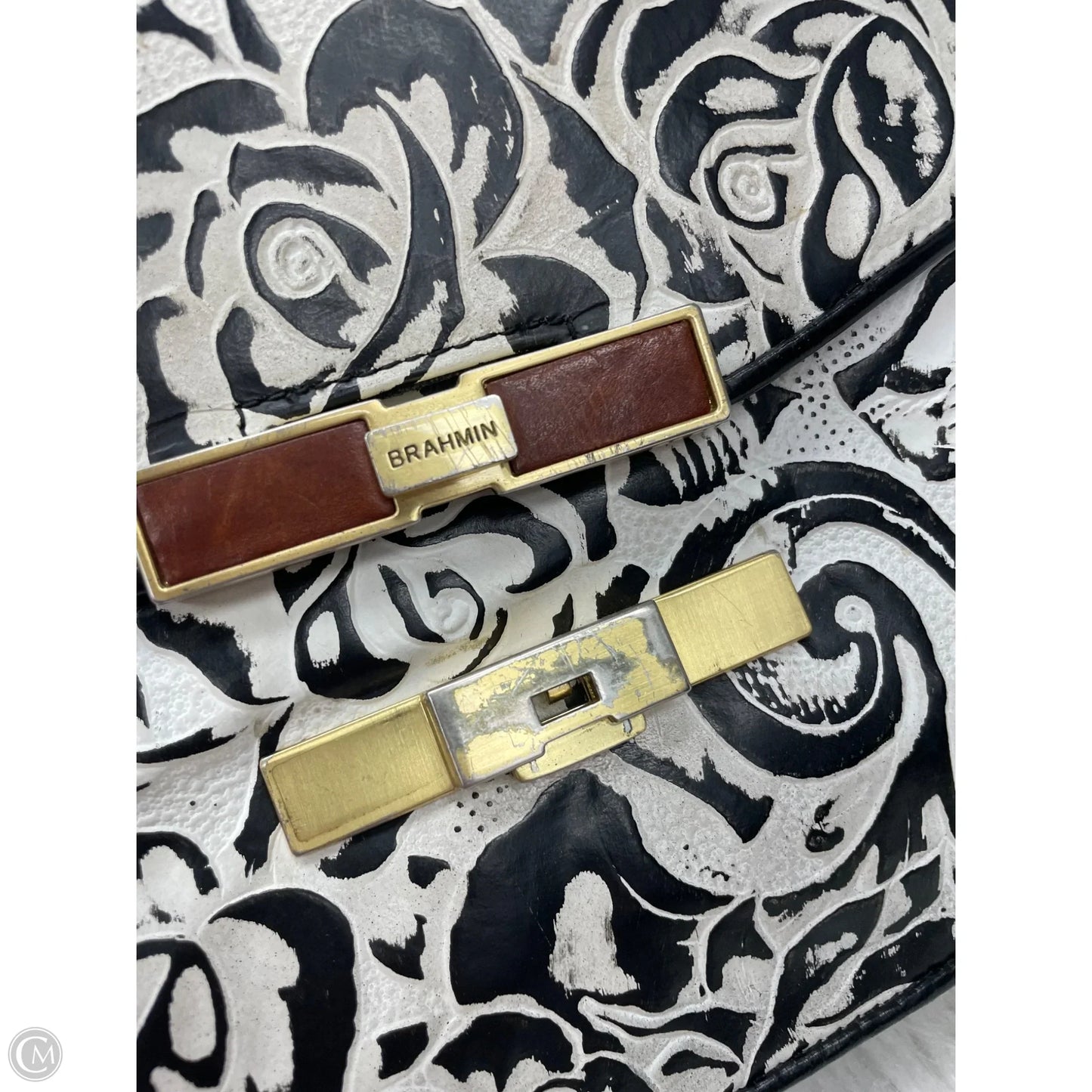 Handbag Designer By Brahmin, Size: Medium
