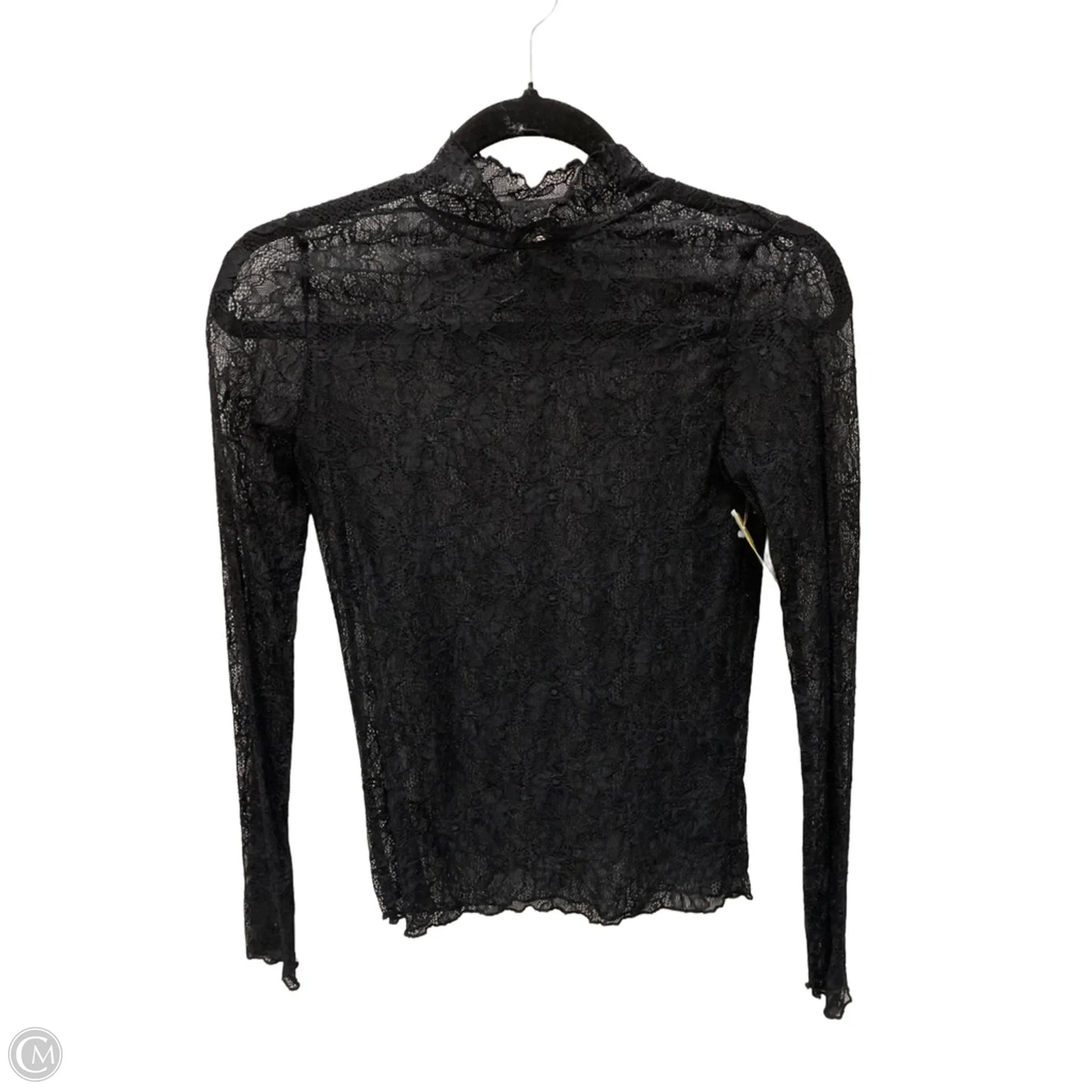 Blouse Long Sleeve By Anthropologie In Black, Size: Xs