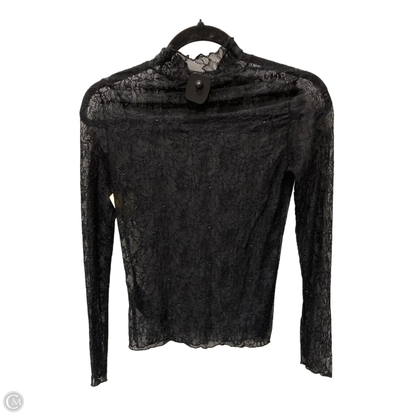 Blouse Long Sleeve By Anthropologie In Black, Size: Xs