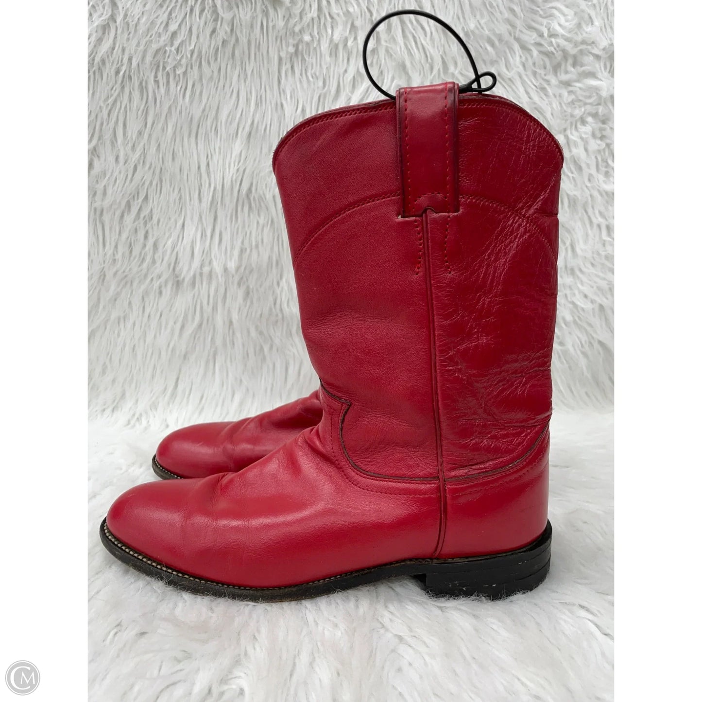 Boots Western By Justin In Red, Size: 9