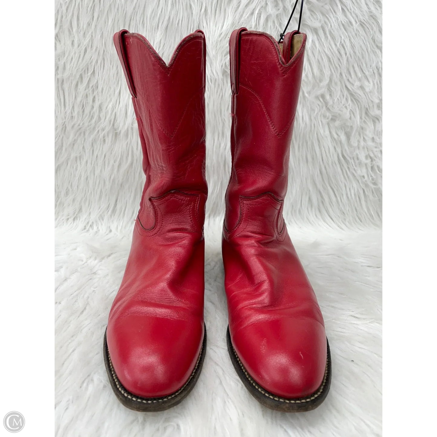 Boots Western By Justin In Red, Size: 9
