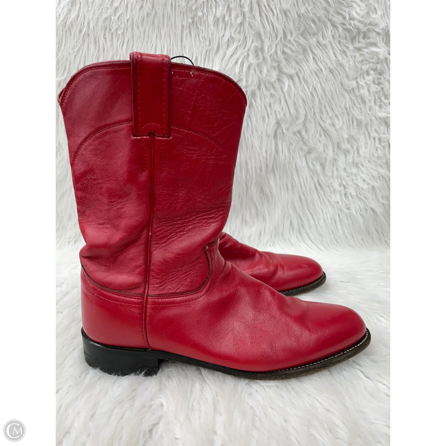 Boots Western By Justin In Red, Size: 9