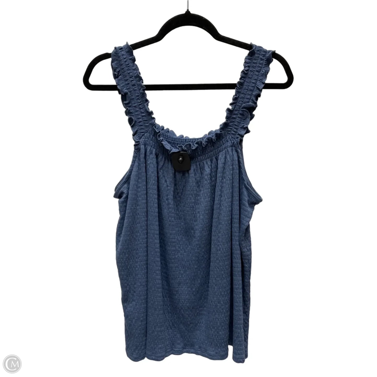 Top Sleeveless By Lc Lauren Conrad In Blue, Size: 1x