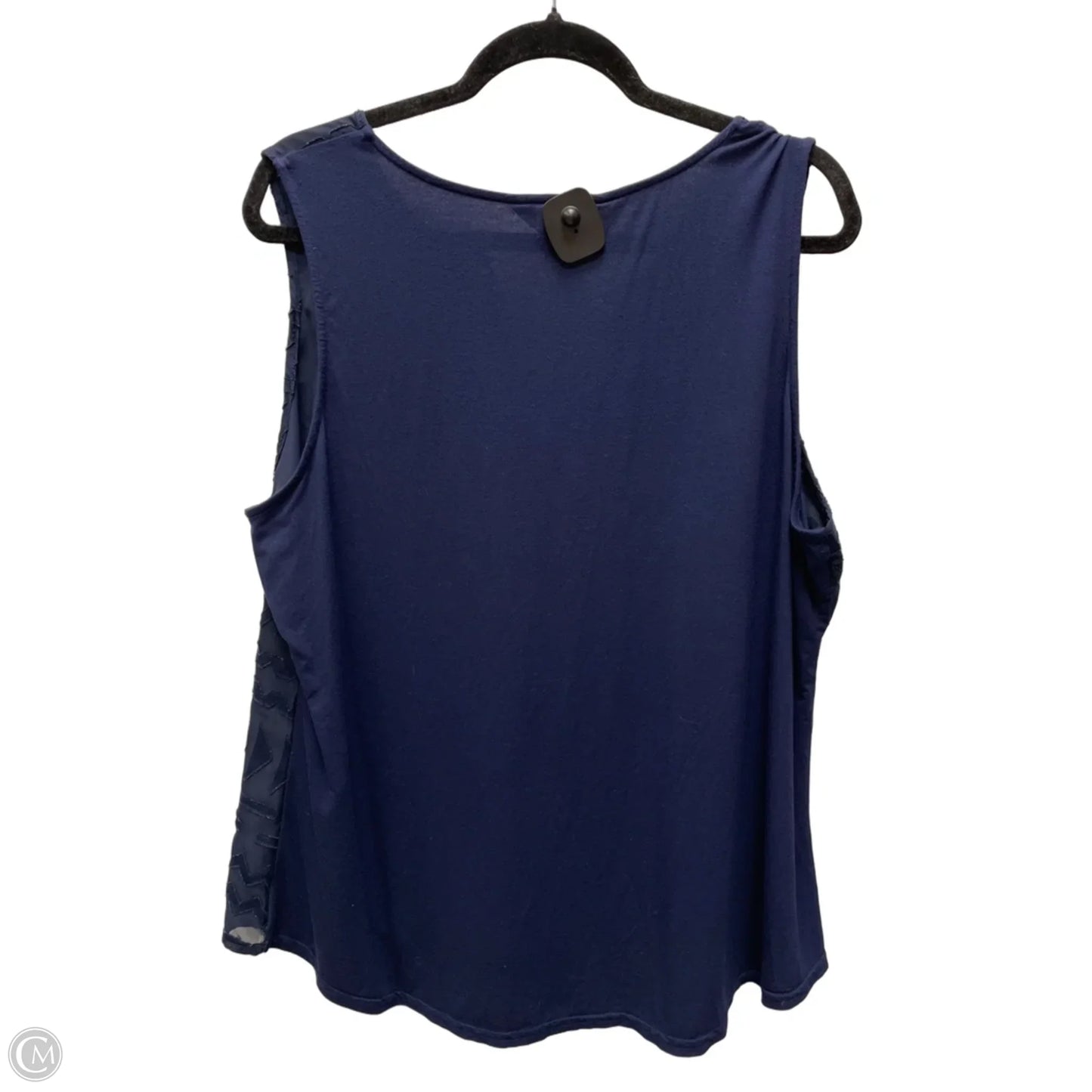 Top Sleeveless By Market & Spruce In Navy, Size: 1x