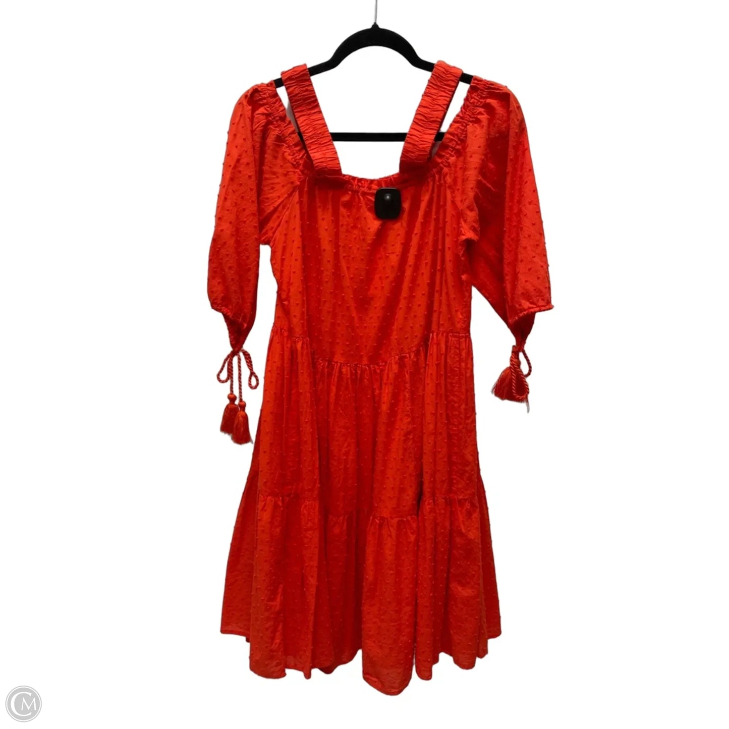 Dress Casual Short By H&m In Orange, Size: S