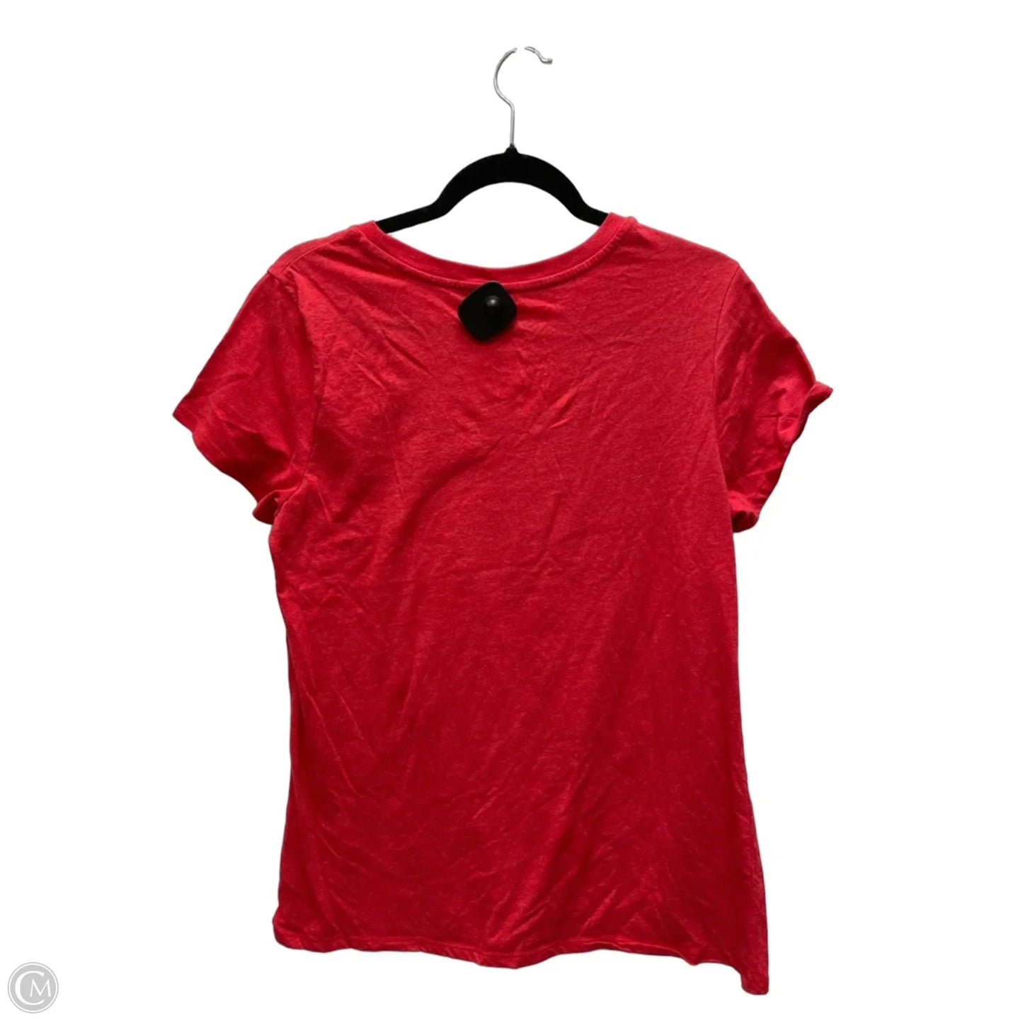 Top Short Sleeve By Disney In Red, Size: M