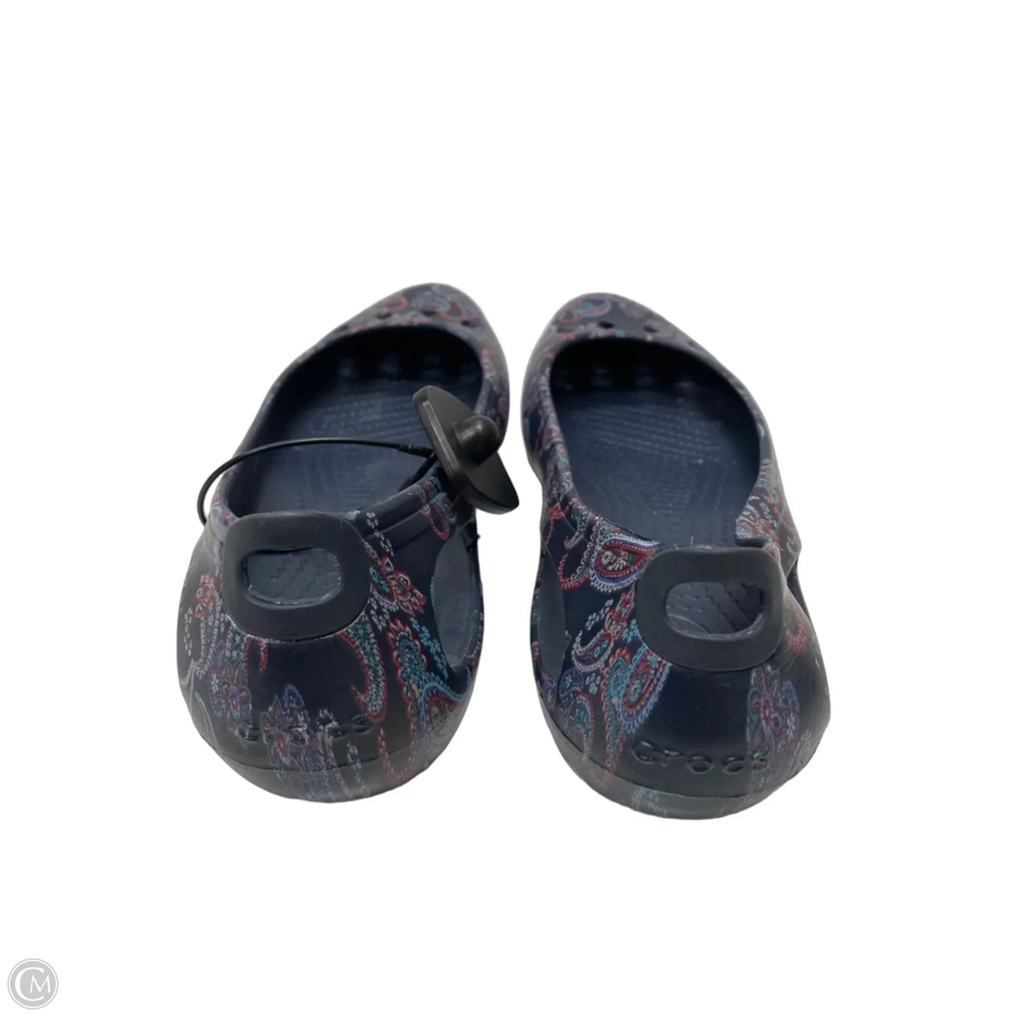 Shoes Flats By Crocs In Paisley Print, Size: 10