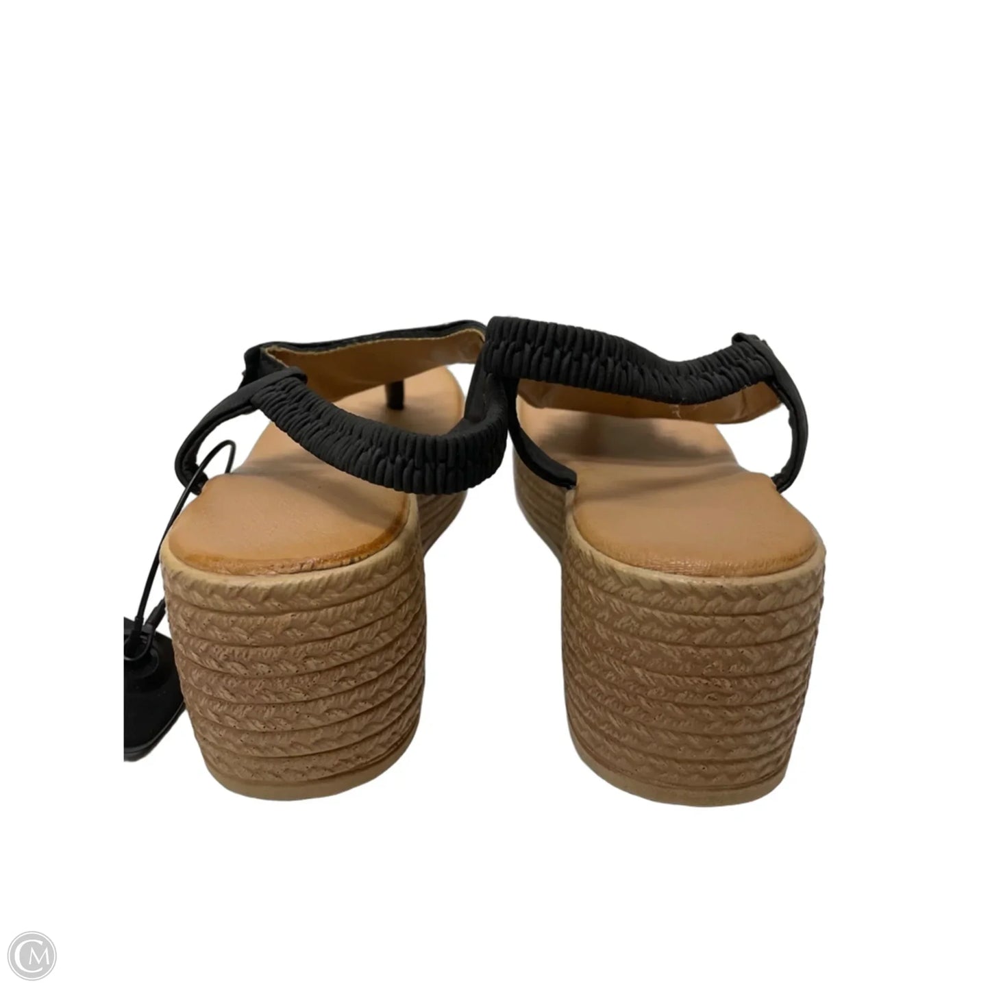 Sandals Heels Platform By Clothes Mentor In Black, Size: 10