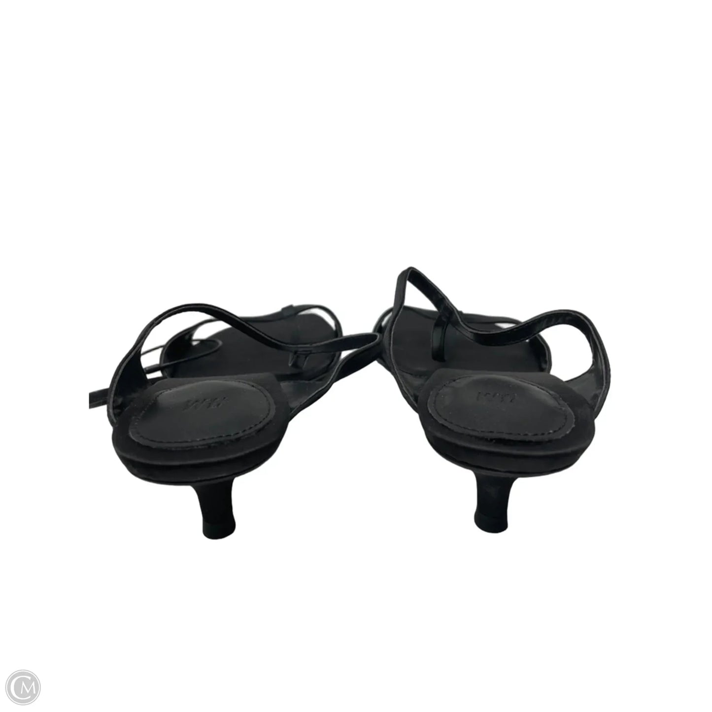 Sandals Heels Kitten By H&m In Black, Size: 8