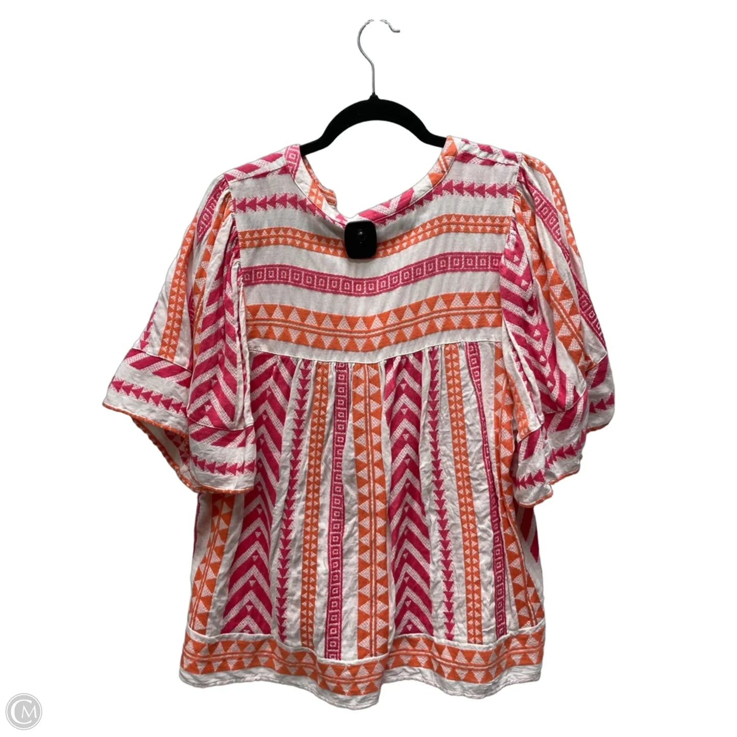 Top Short Sleeve By Old Navy In Orange & Pink, Size: Xl