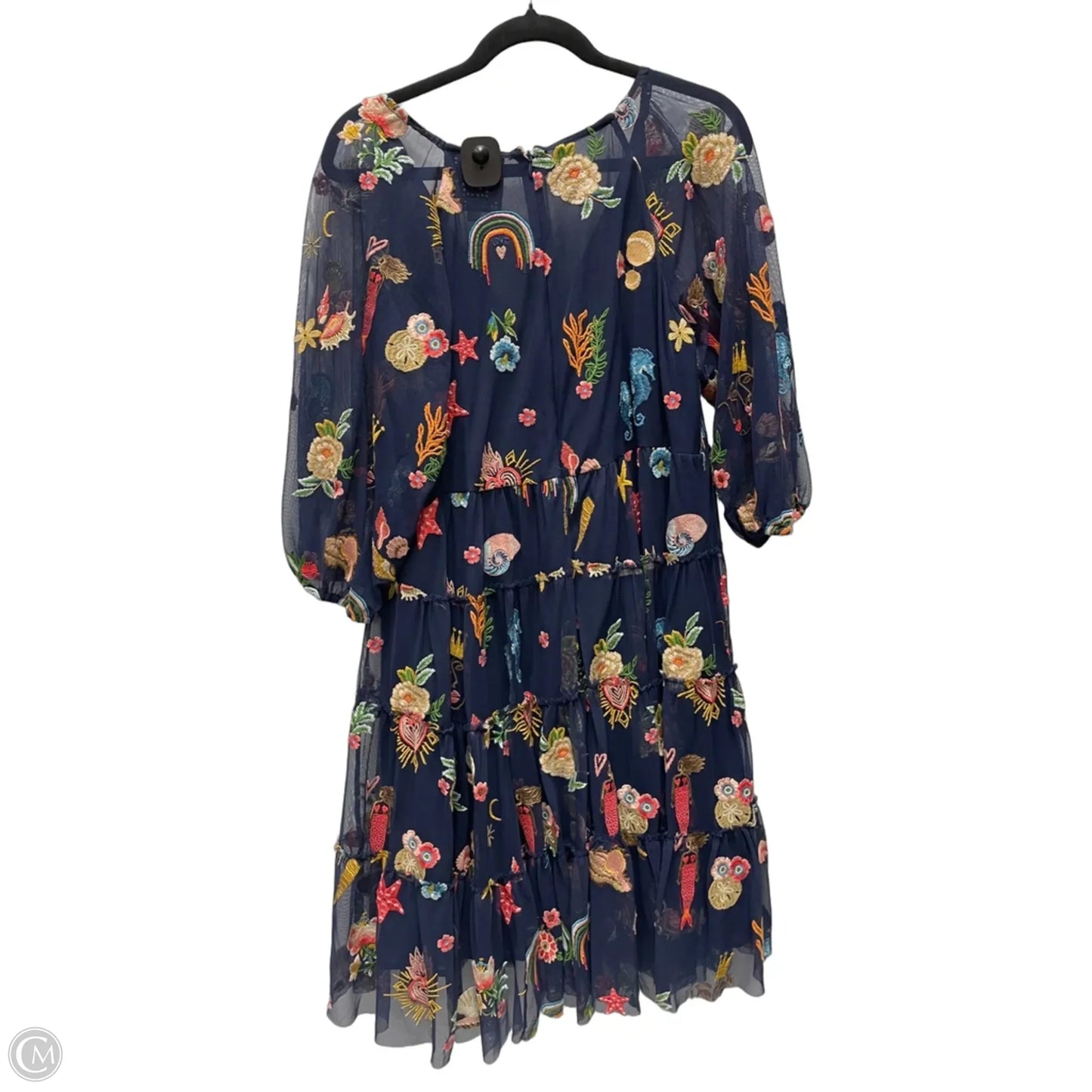 Dress Casual Short By Johnny Was In Floral Print, Size: L
