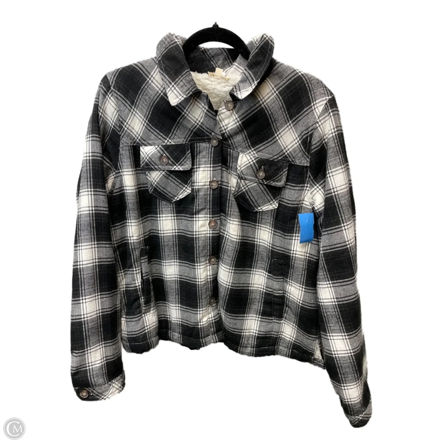 Jacket Other By Hem & Thread In Plaid Pattern, Size: L