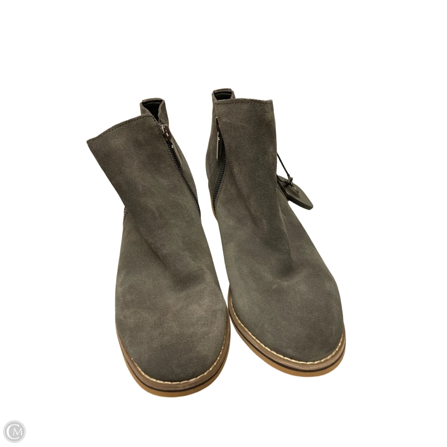 Boots Ankle Heels By Blondo In Grey, Size: 7.5