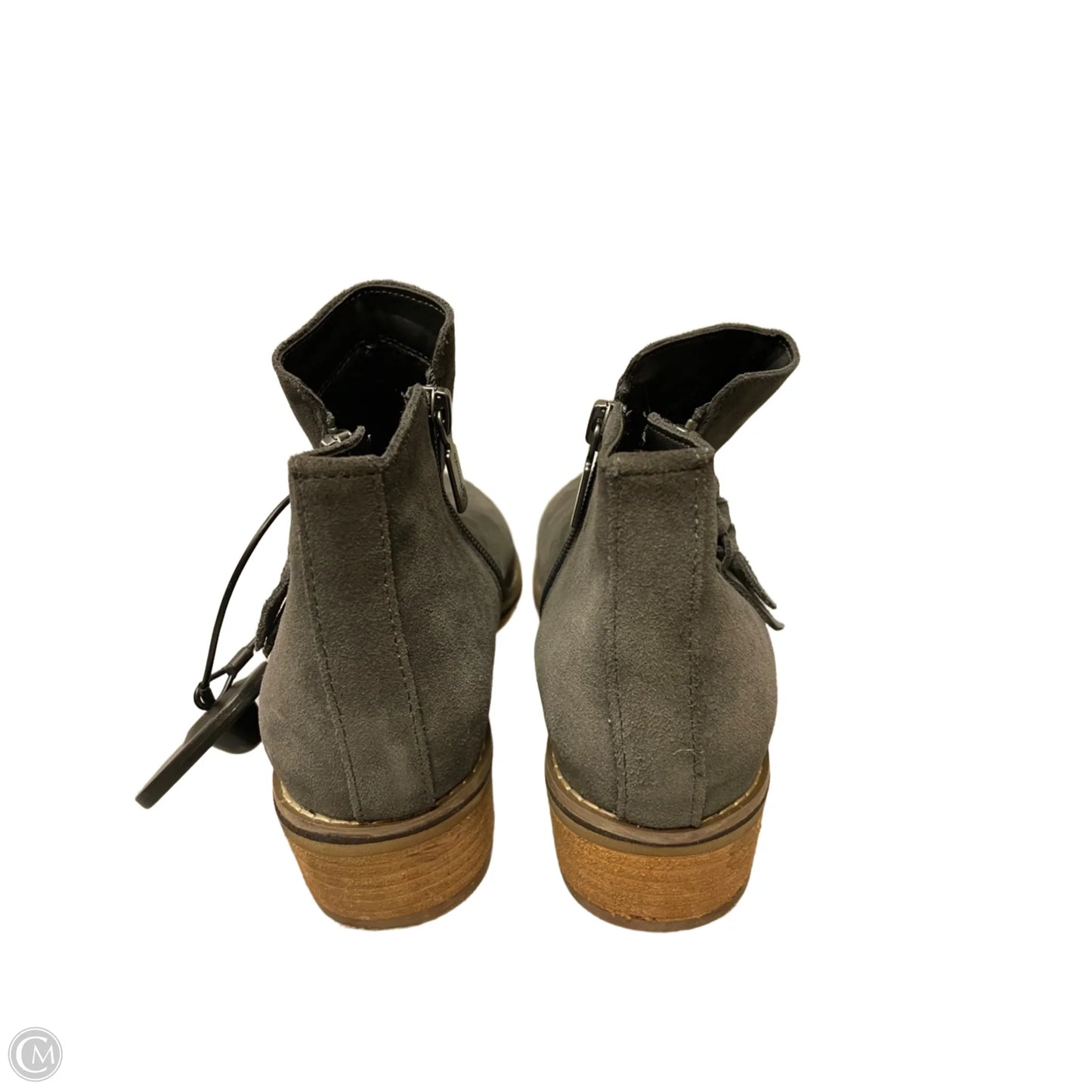 Boots Ankle Heels By Blondo In Grey, Size: 7.5