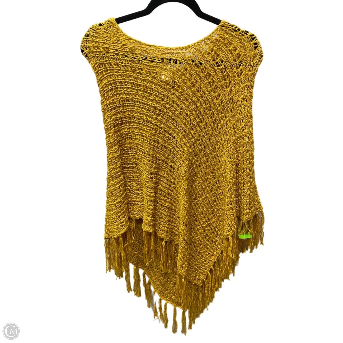 Poncho By Chicos In Yellow, Size: L