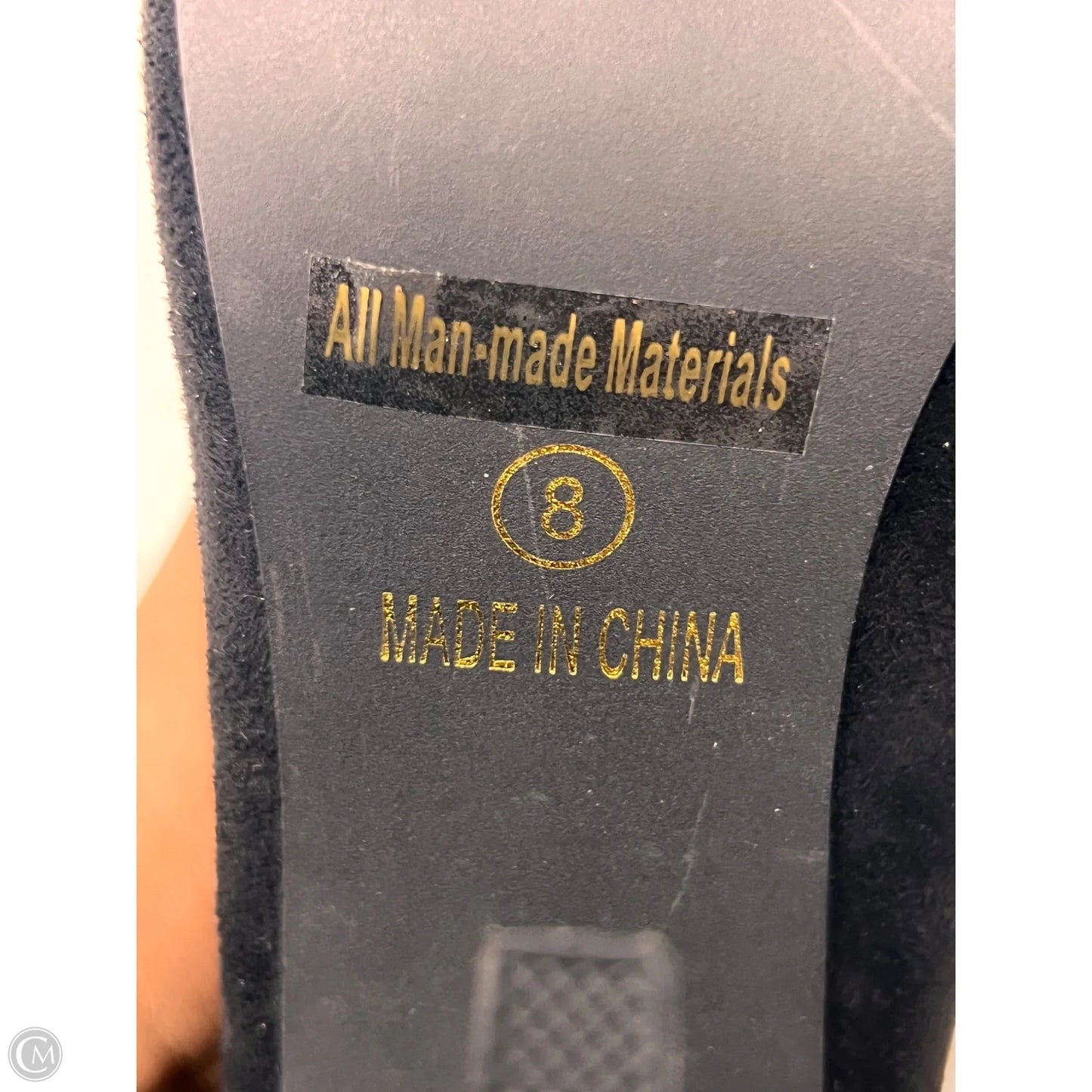 Boots Ankle Heels By Clothes Mentor In Black, Size: 8