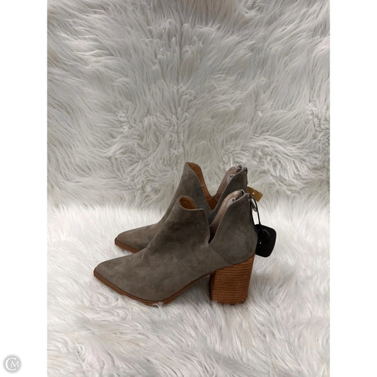 Boots Ankle Heels By Steve Madden In Taupe, Size: 7.5