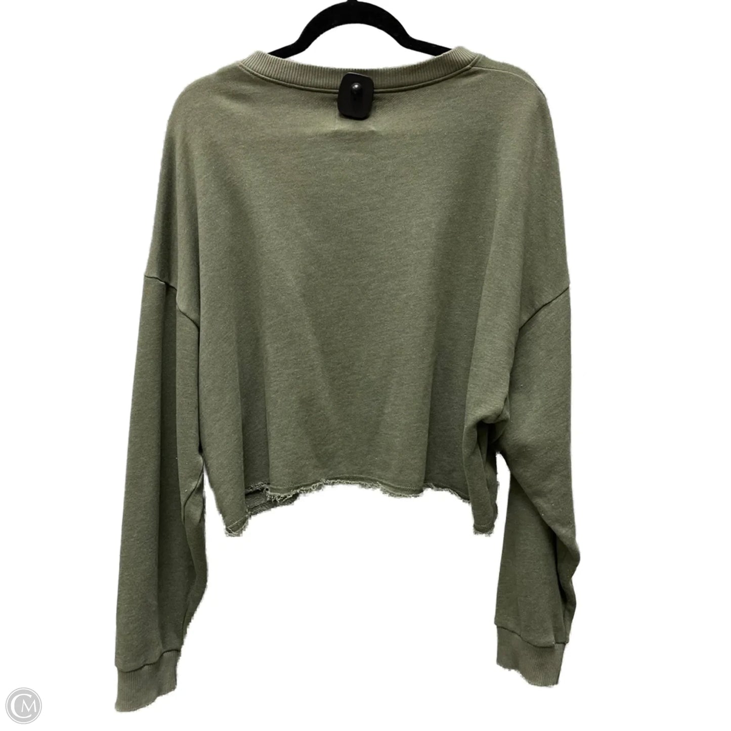 Top Long Sleeve By American Eagle In Green, Size: M