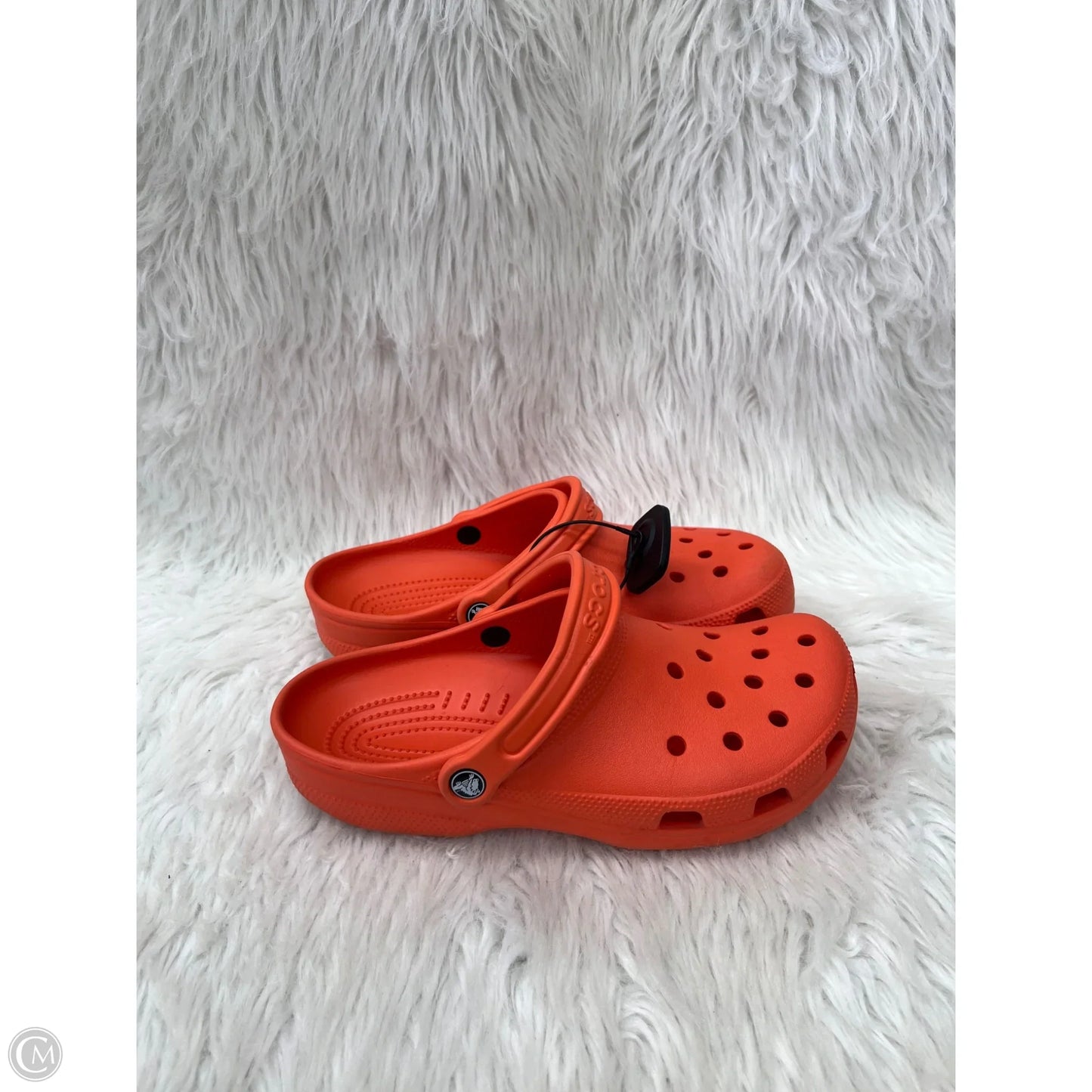 Shoes Flats By Crocs In Orange, Size: 11