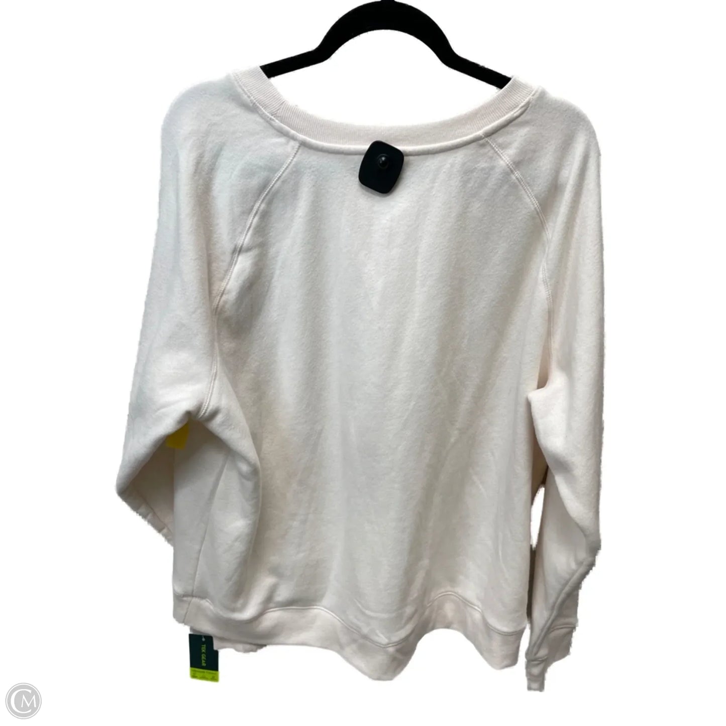 Sweatshirt Crewneck By Tek Gear In Cream, Size: Xl