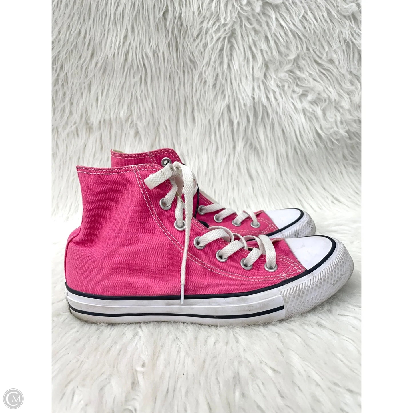 Shoes Sneakers By Converse In Pink & White, Size: 7