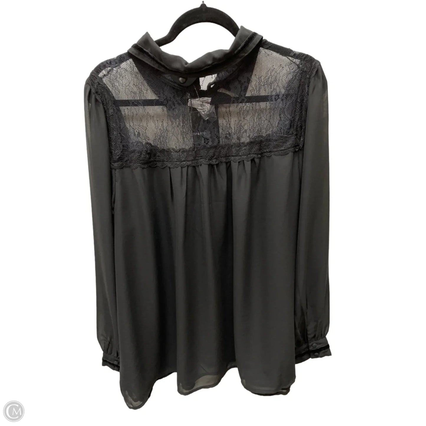 Blouse Long Sleeve By Torrid In Black, Size: 2x