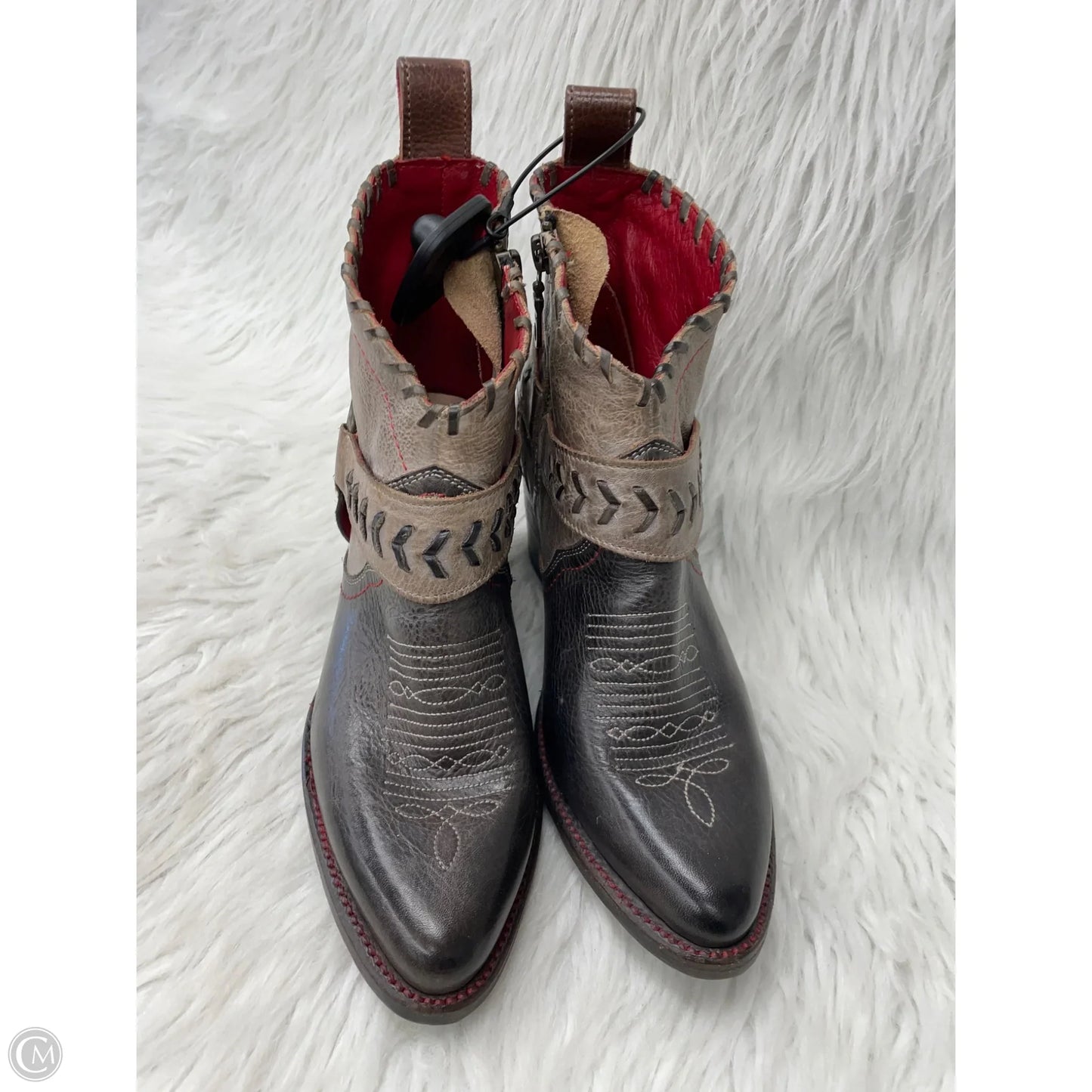 Boots Western By Bed Stu In Black & Brown, Size: 7