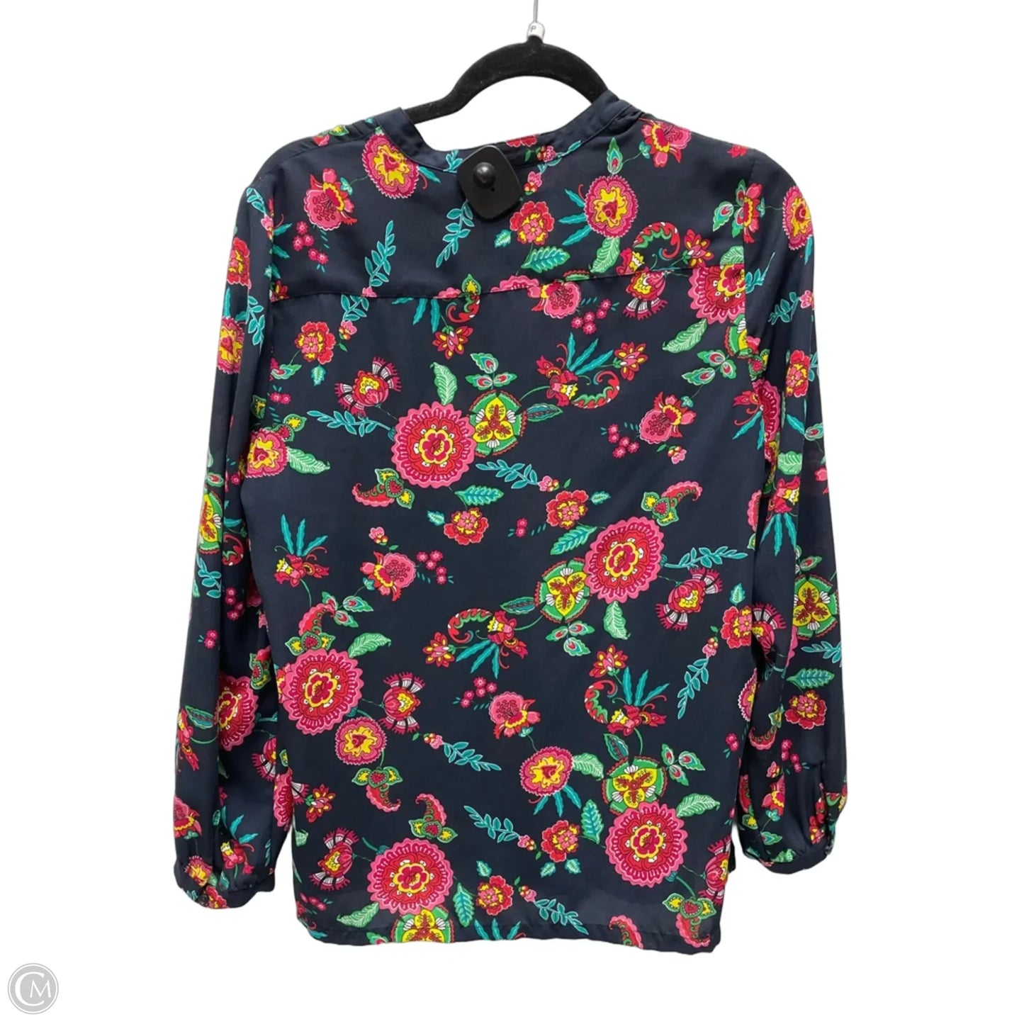 Blouse Long Sleeve By Jones New York In Floral Print, Size: L