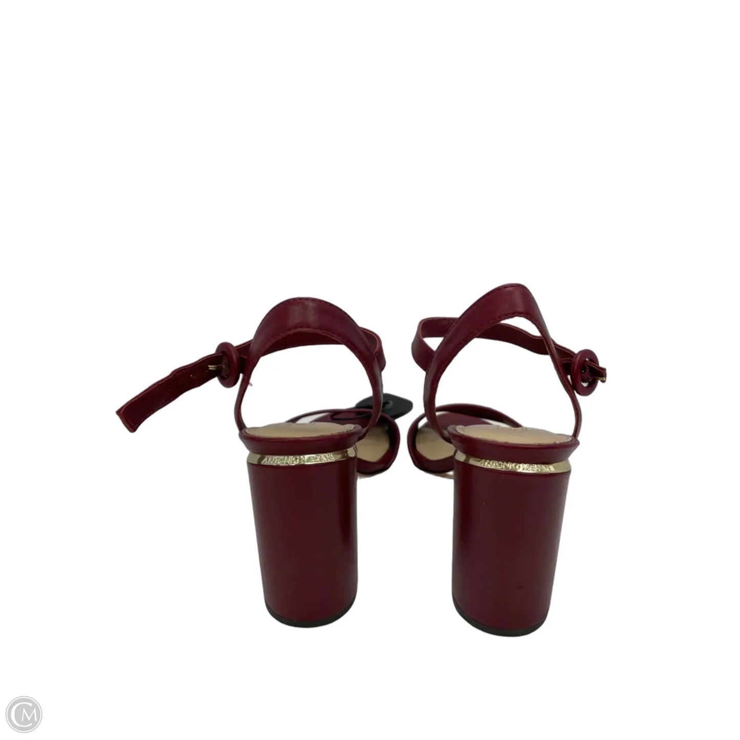 Sandals Heels Block By Antonio Melani In Red, Size: 8.5