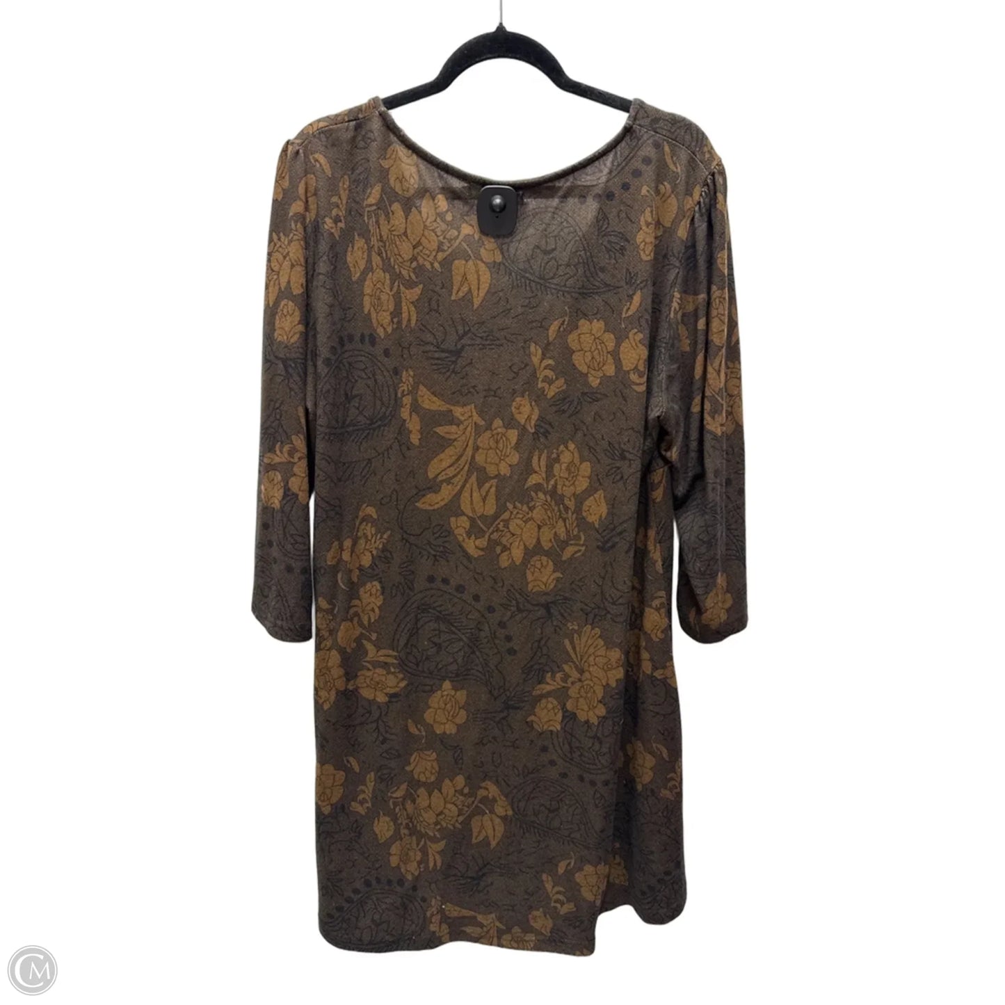 Dress Casual Short By Cme In Black & Brown, Size: 3x