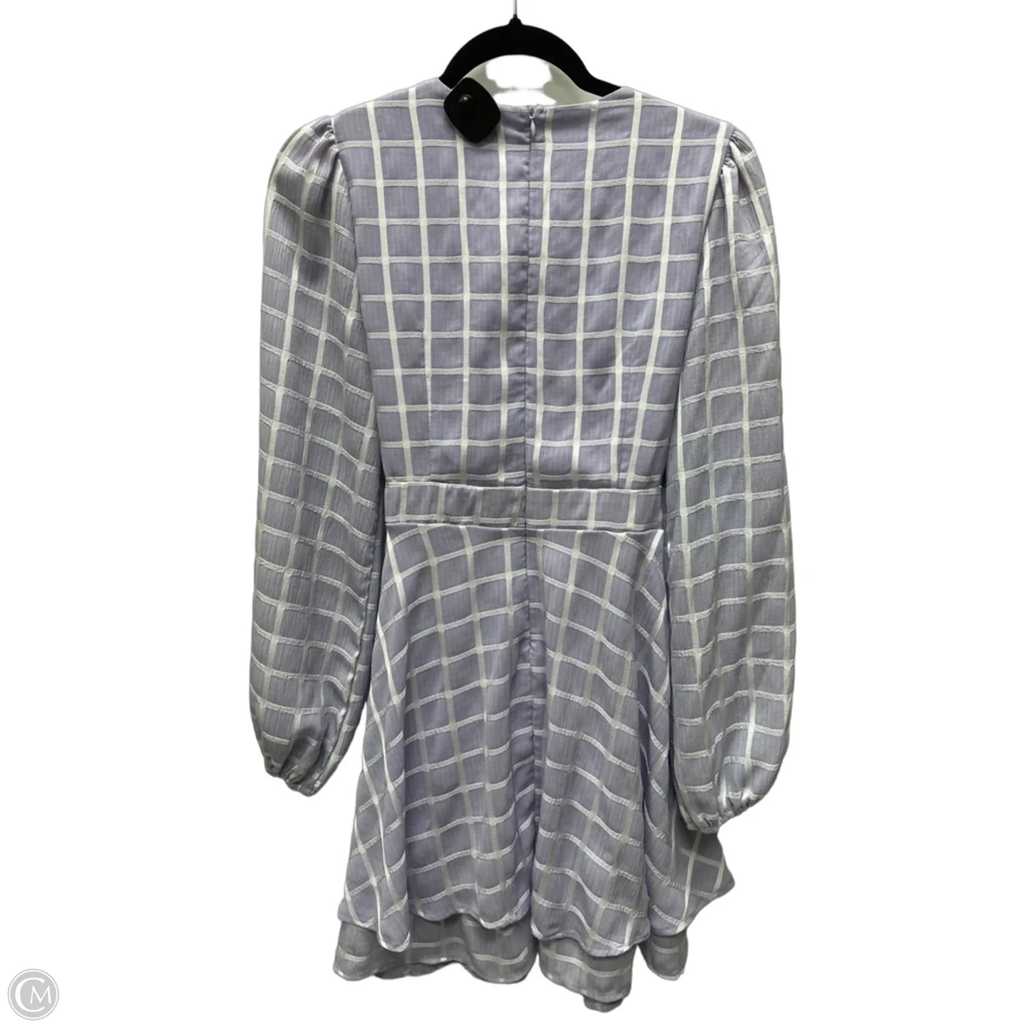 Dress Casual Short By ALLISON & KELLY In Purple & White, Size: L