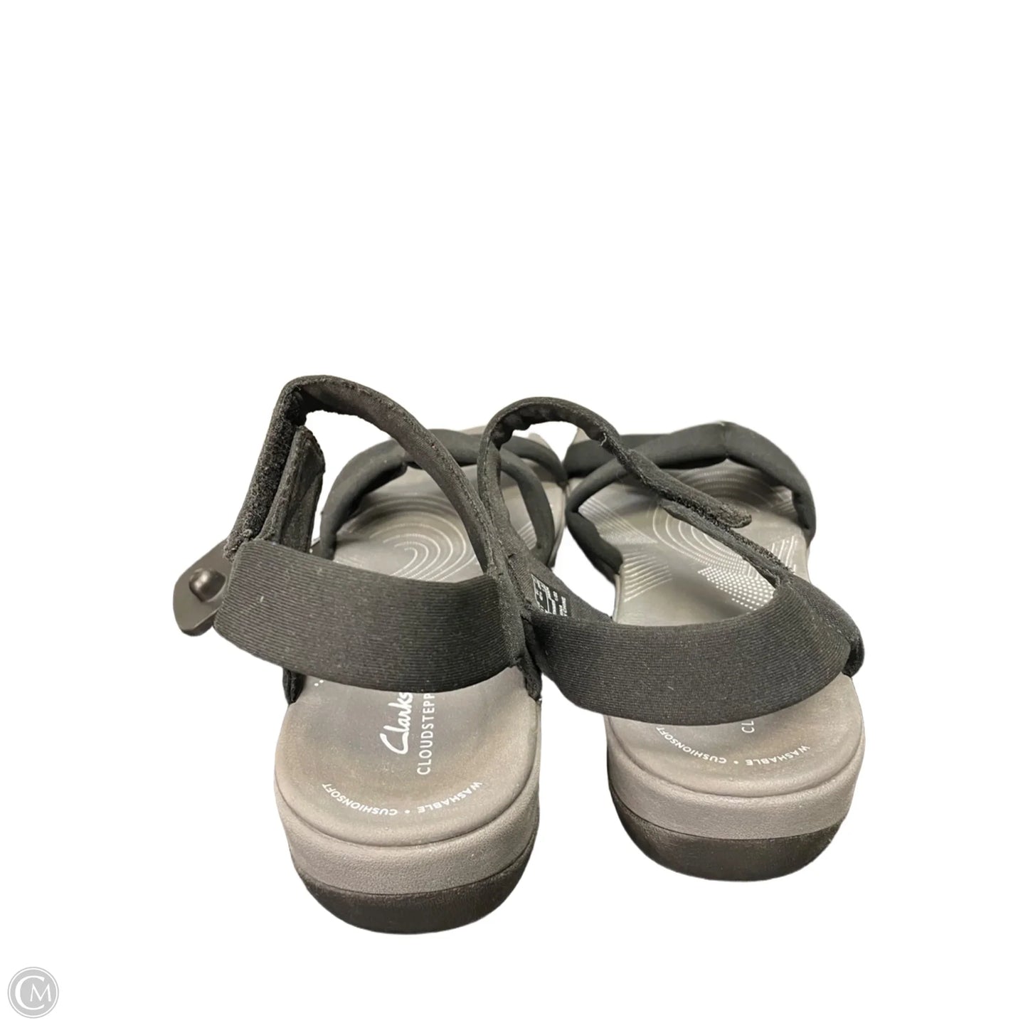 Sandals Flats By Clarks In Black, Size: 11