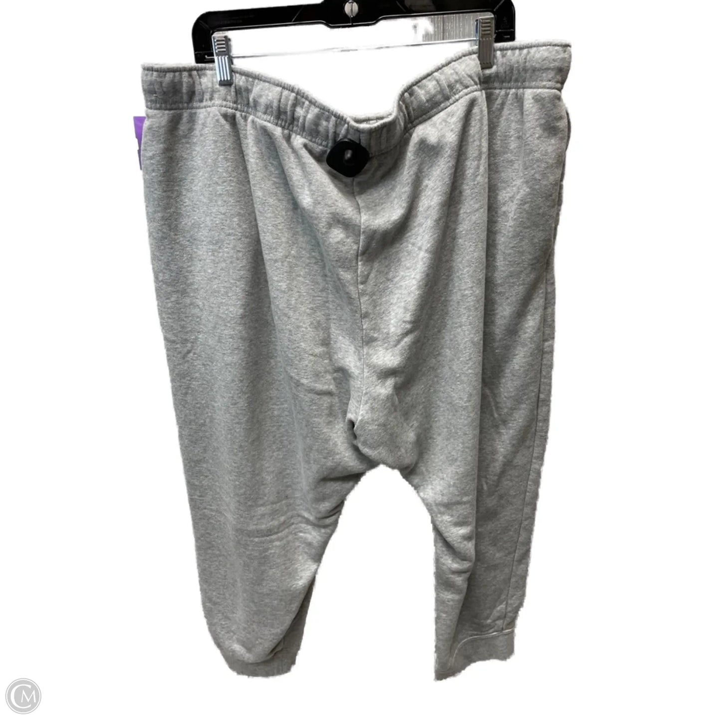 Athletic Pants By Nike Apparel In Grey, Size: 3x