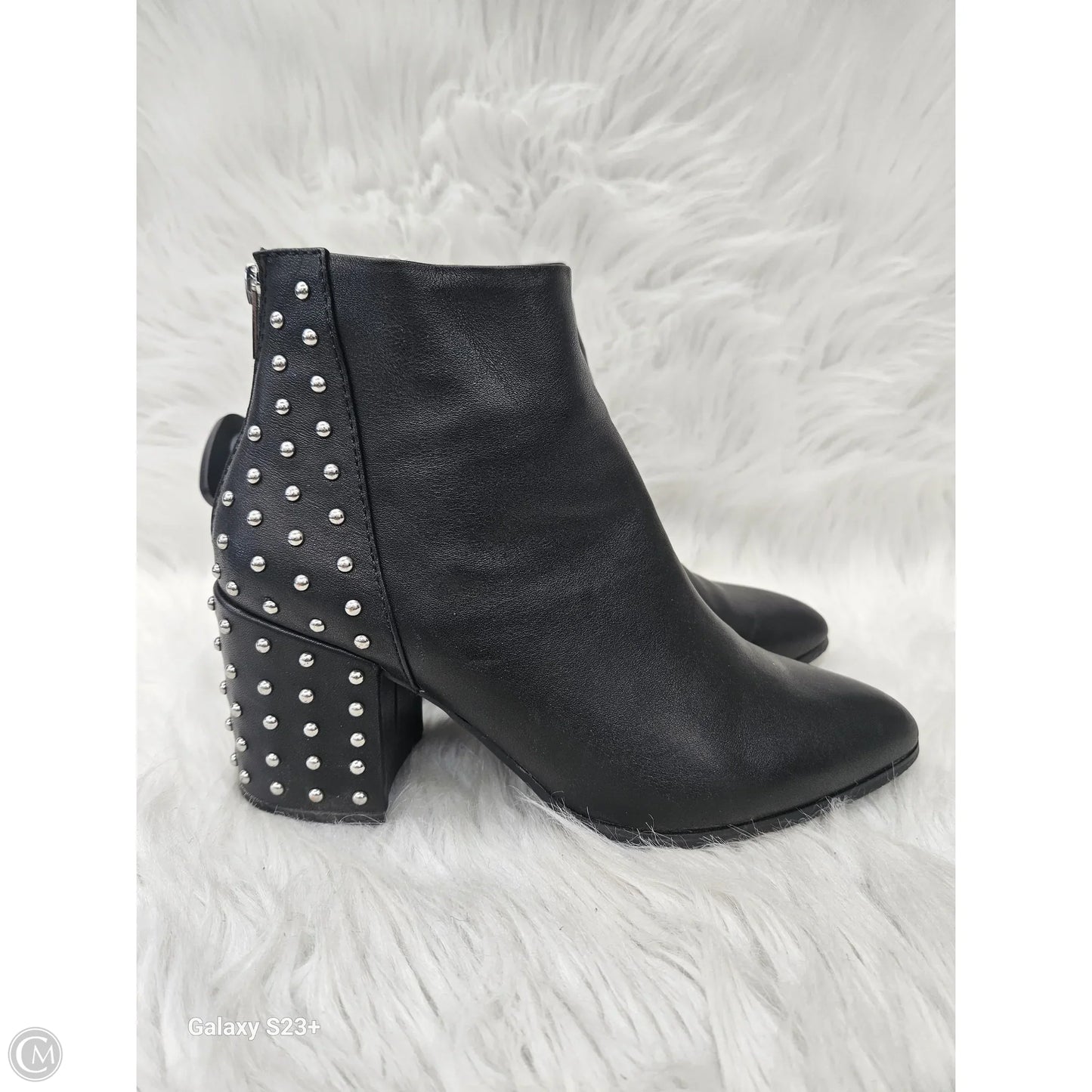 Boots Ankle Heels By Steve Madden In Black, Size: 8