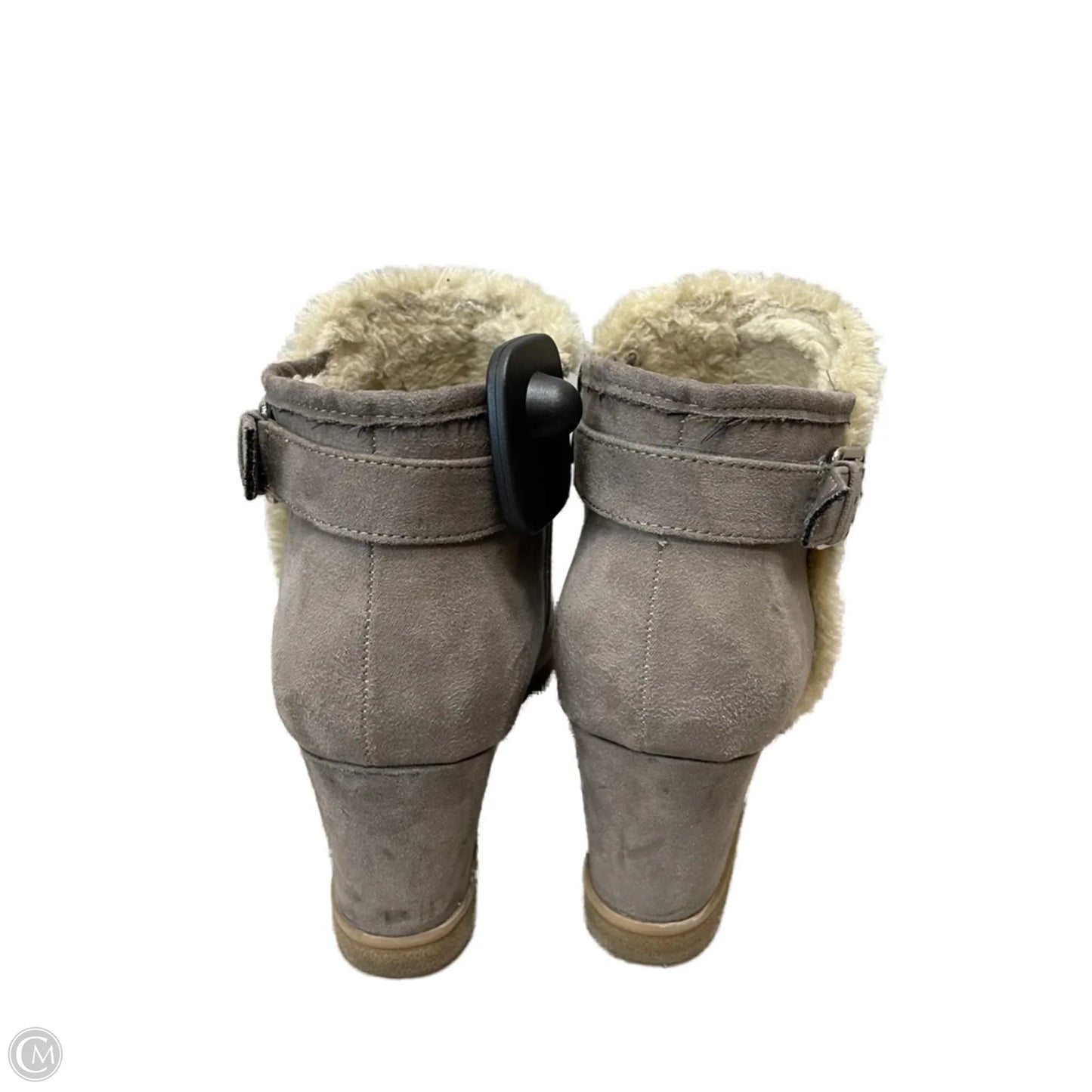 Shoes Heels Wedge By Unisa In Taupe, Size: 9