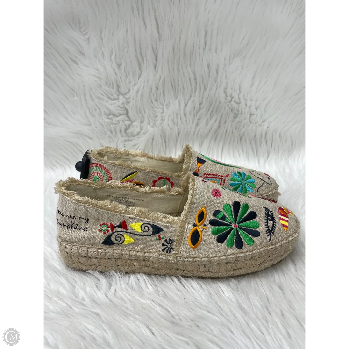 Shoes Heels Platform By Johnny Was In Floral Print, Size: 7.5