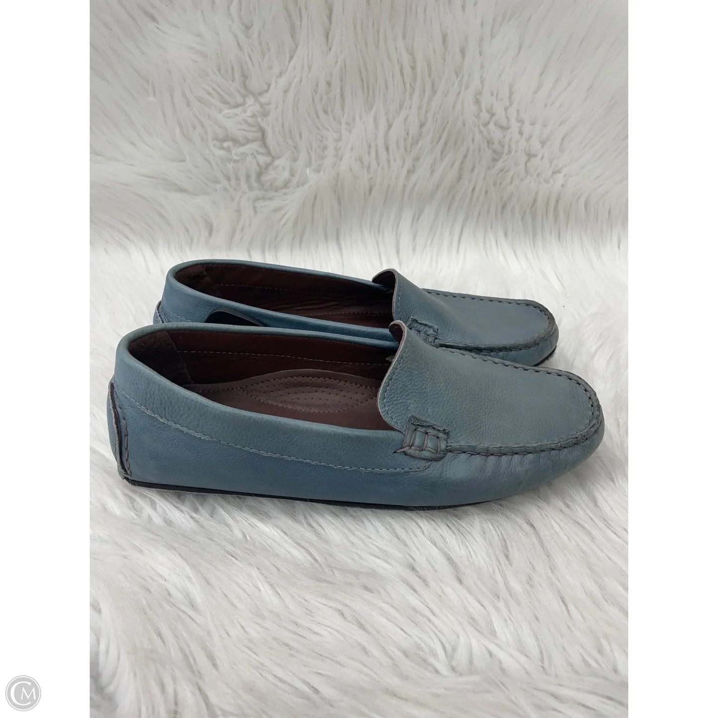 Shoes Flats By Bruno Magli Shoes In Blue, Size: 7
