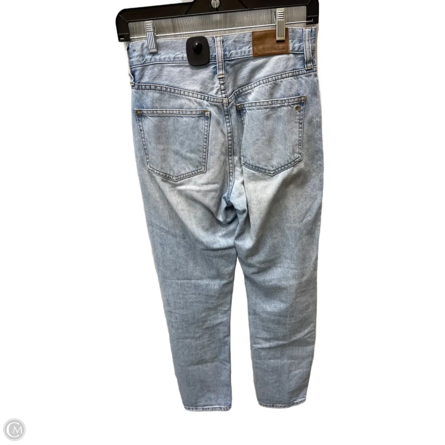 Jeans Straight By Madewell In Blue Denim, Size: 0