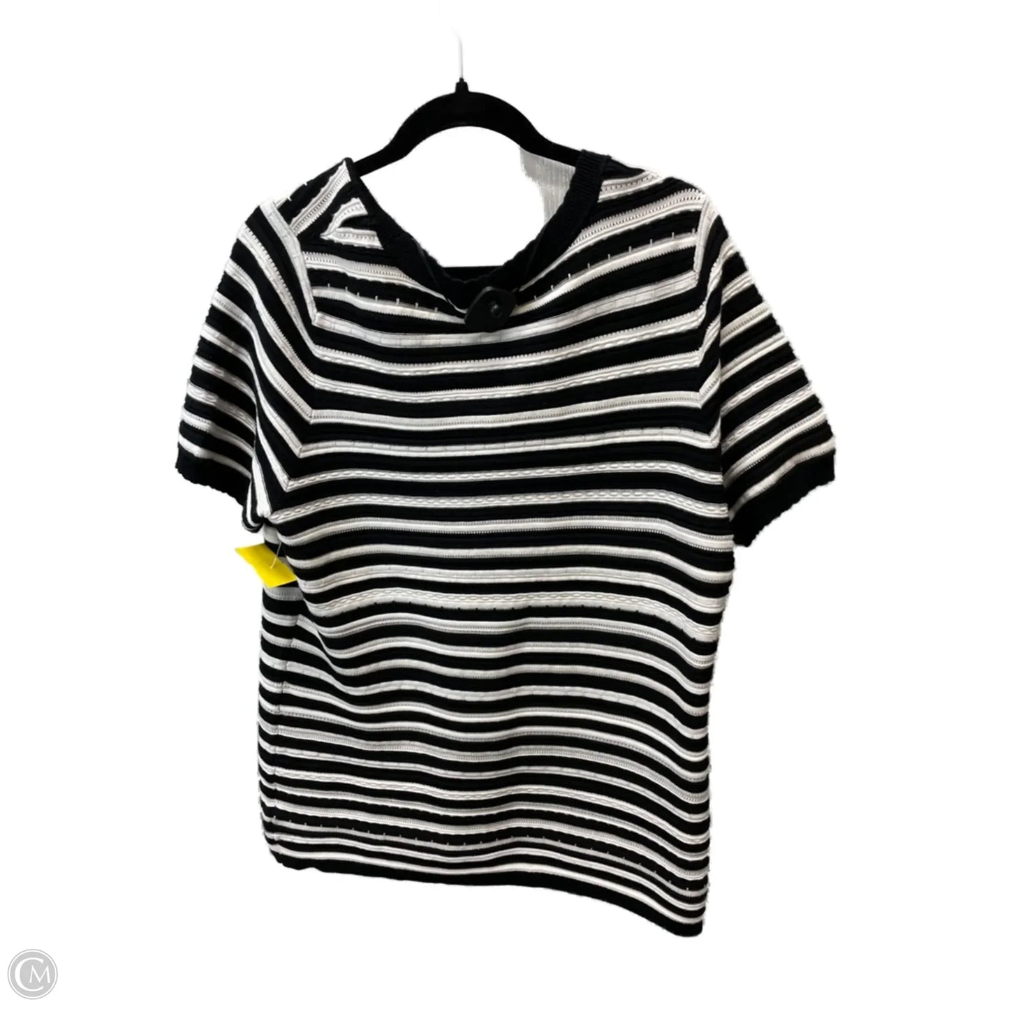 Sweater Short Sleeve By Lane Bryant In Striped Pattern, Size: 1x