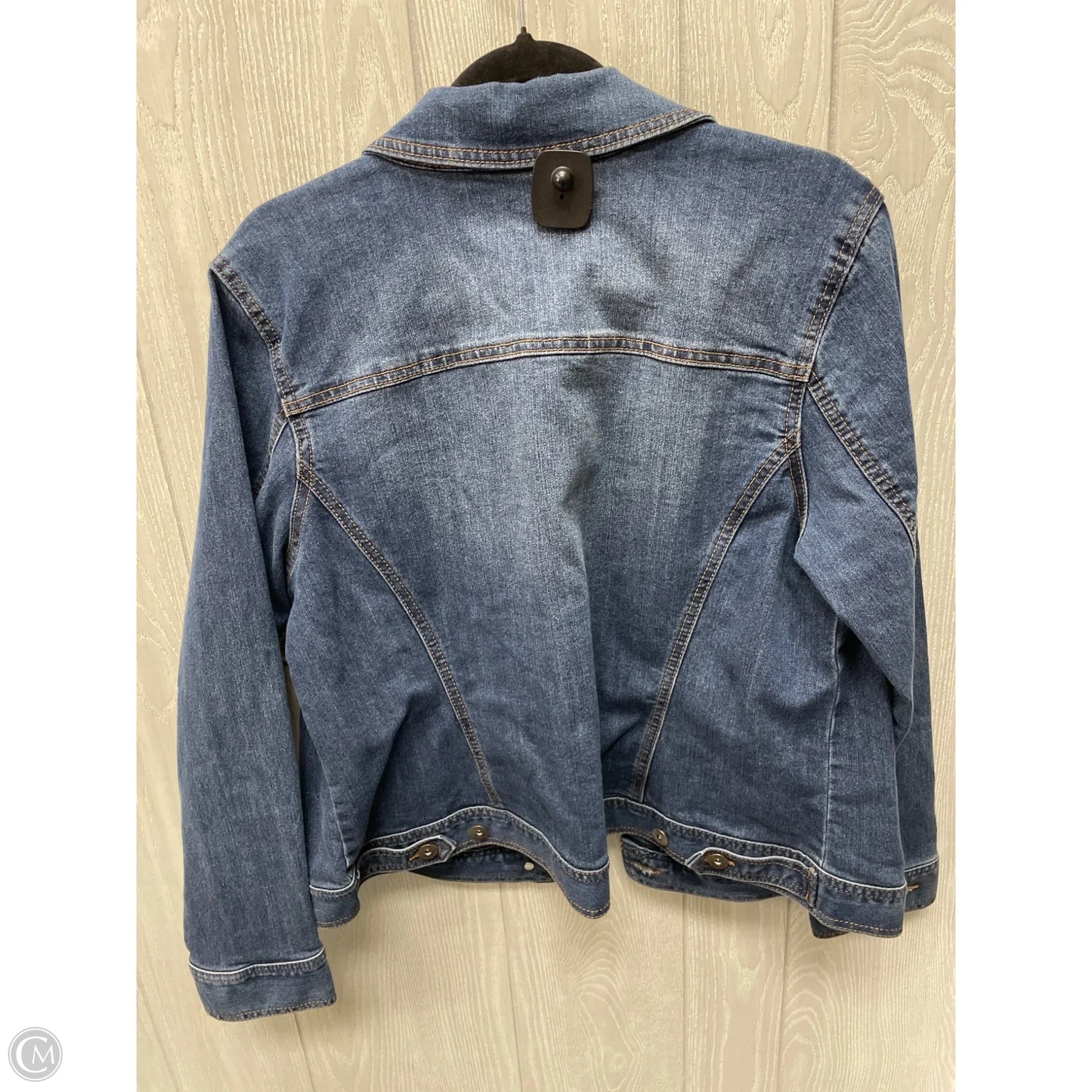 Jacket Denim By Style And Company In Blue Denim, Size: Xl