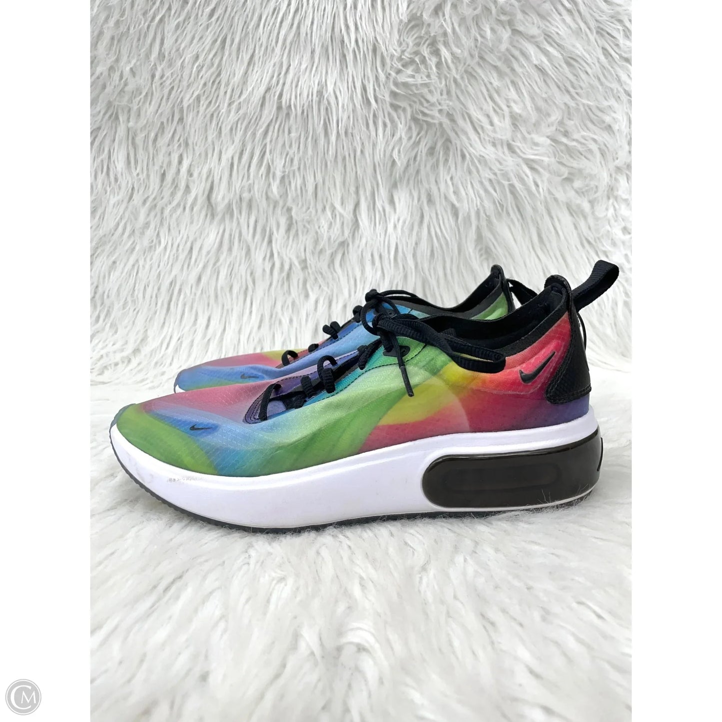 Shoes Athletic By Nike In Rainbow Print, Size: 8