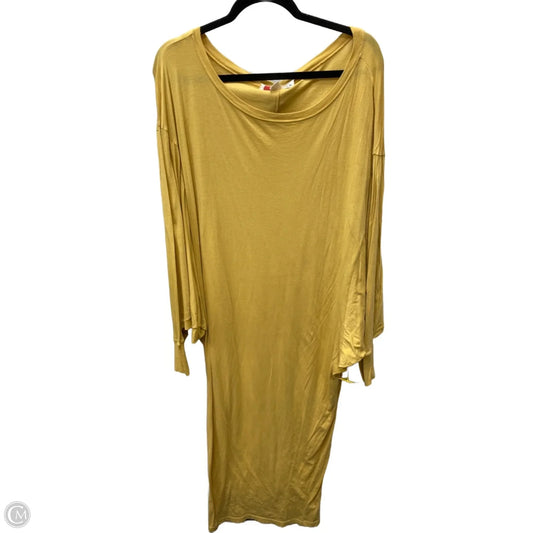 Dress Casual Maxi By Free People In Yellow, Size: Sp