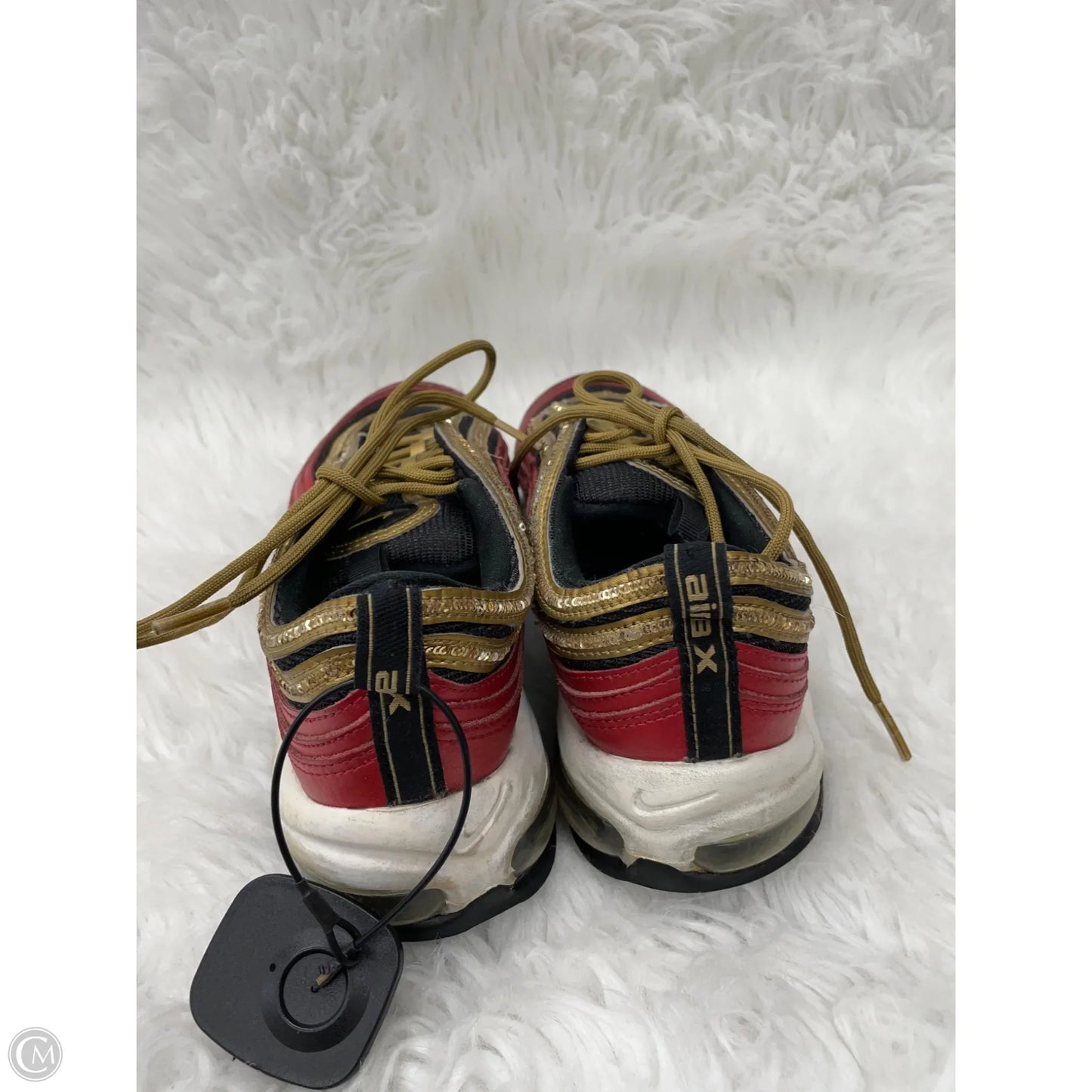 Shoes Athletic By Nike In Gold & Red, Size: 7.5