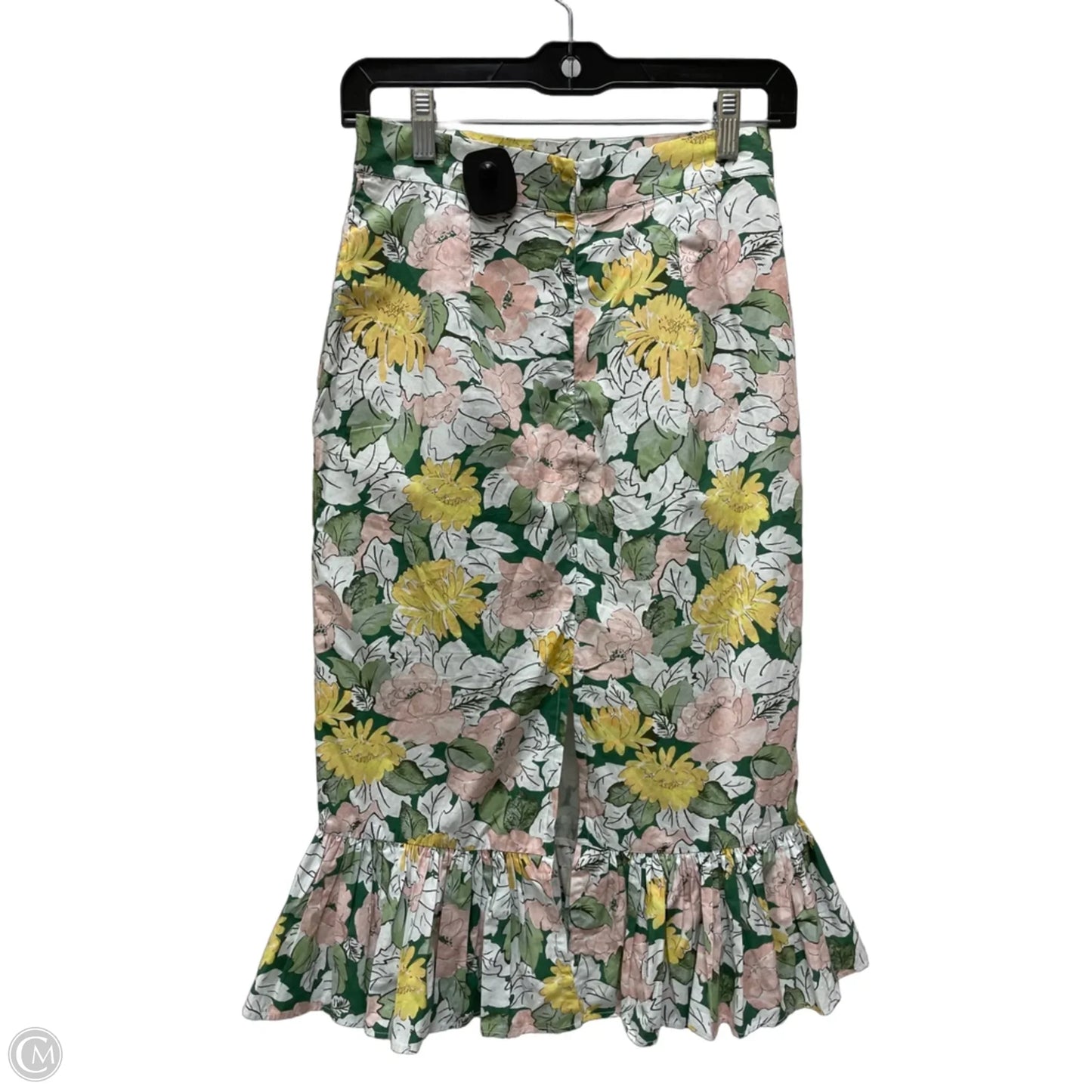 Skirt Midi By Clothes Mentor In Floral Print, Size: 2