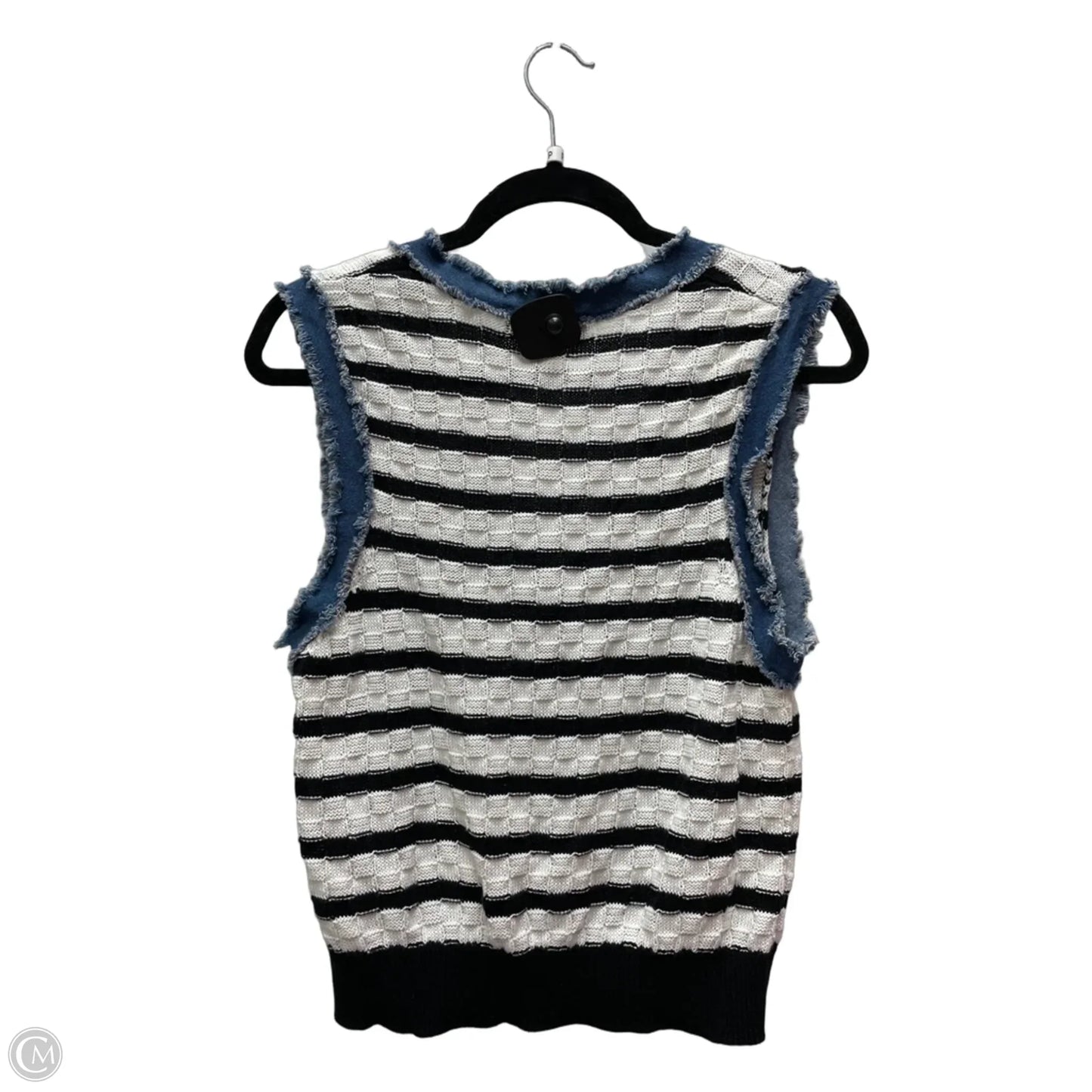 Vest Sweater By Laundry In Striped Pattern, Size: Sp