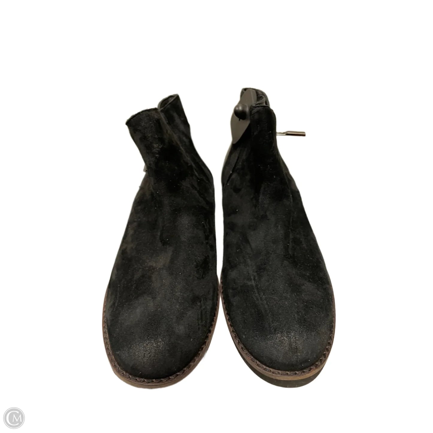 Boots Ankle Flats By SOFTWALK In Black & Brown, Size: 7.5