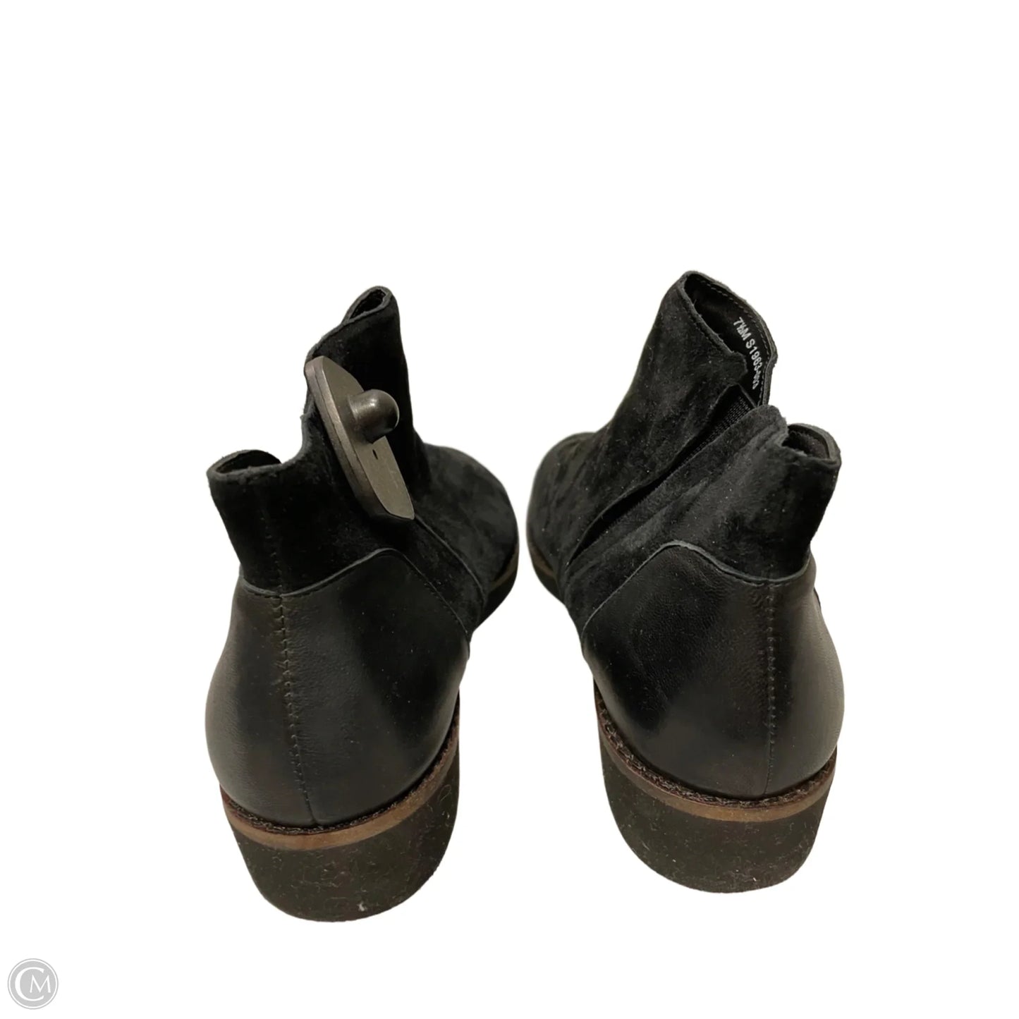 Boots Ankle Flats By SOFTWALK In Black & Brown, Size: 7.5