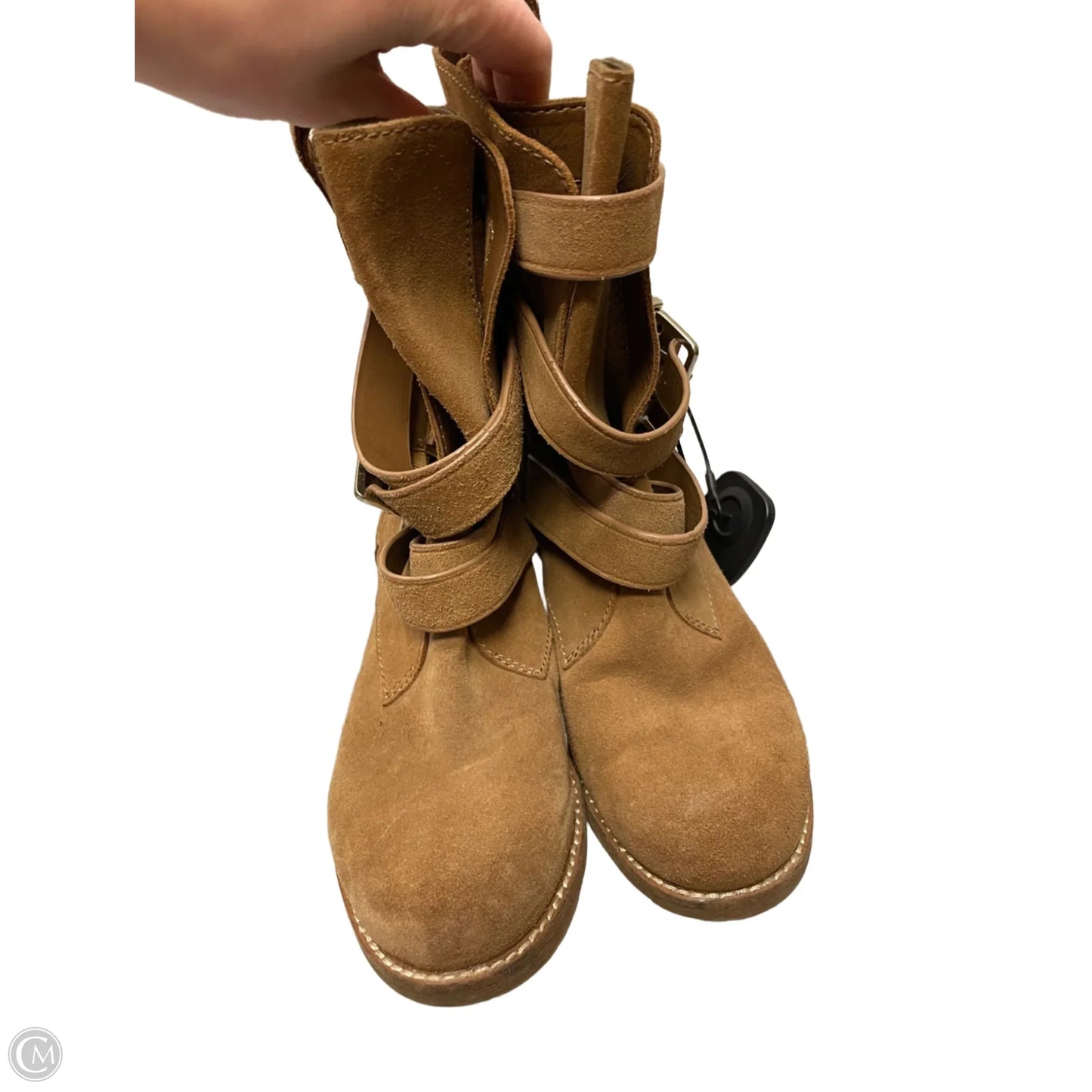 Boots Ankle Flats By Gianni Bini In Tan, Size: 7.5